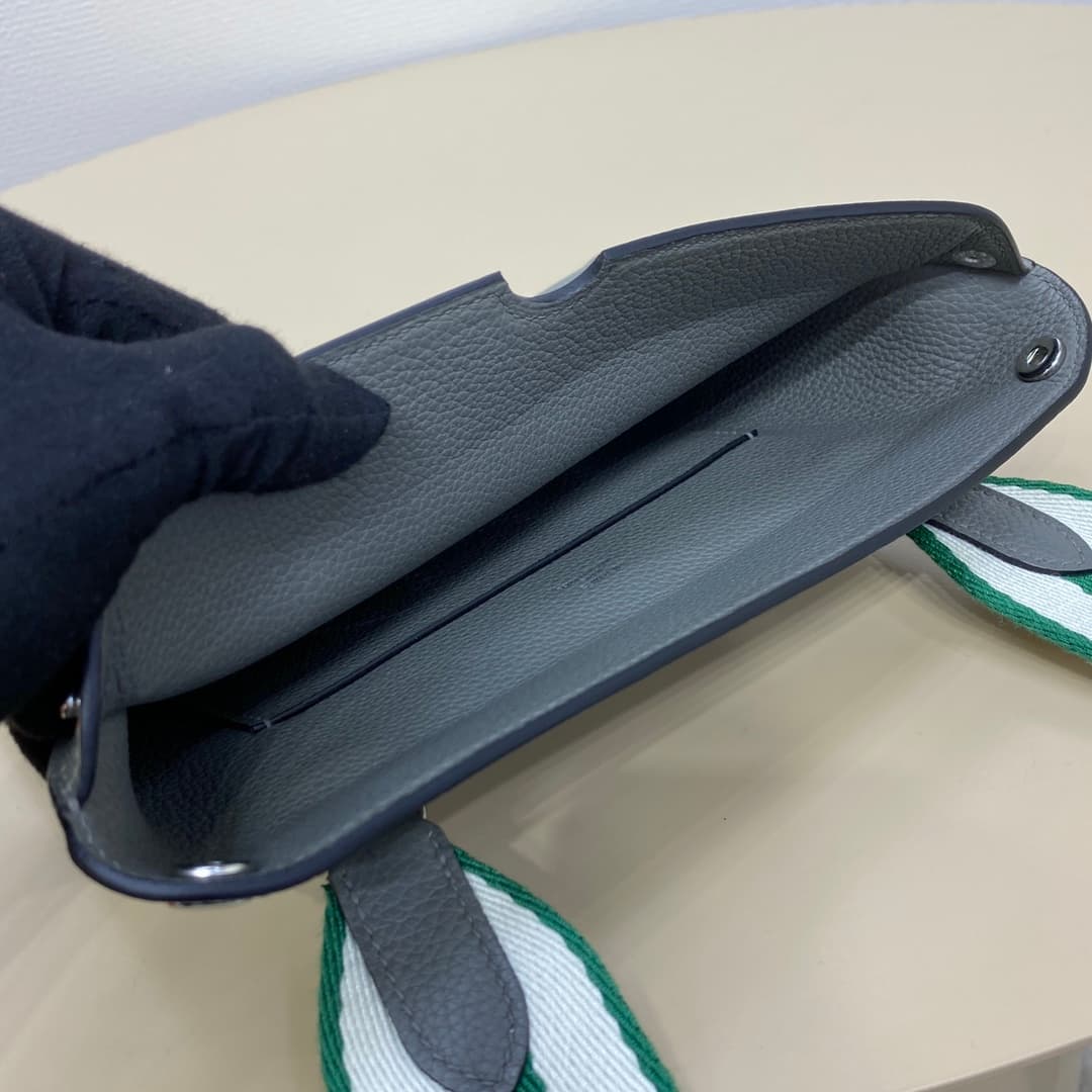 Hermès Videpoches Bag Togo Leather In Poussiere WAX High