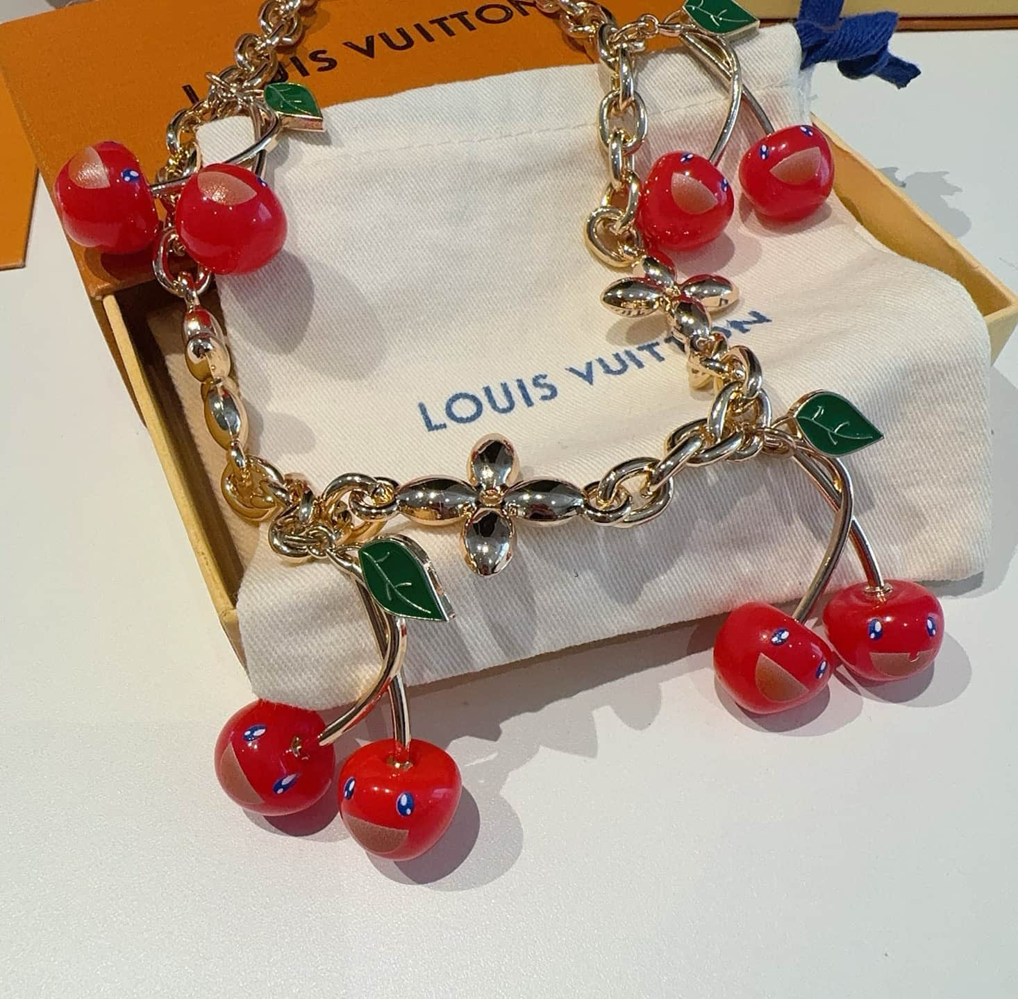 LV x Murakami Cerise Bag Charm