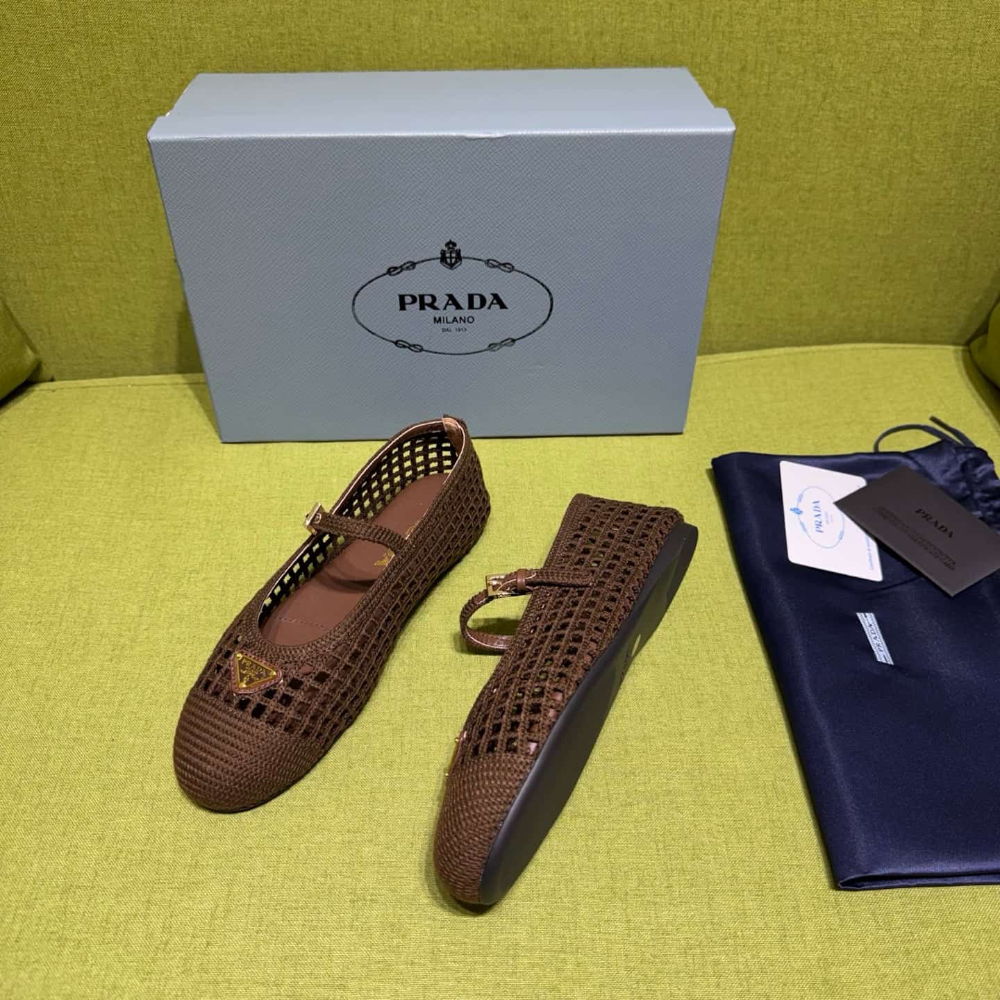 Prada Crochet Ballerinas Shoes Women