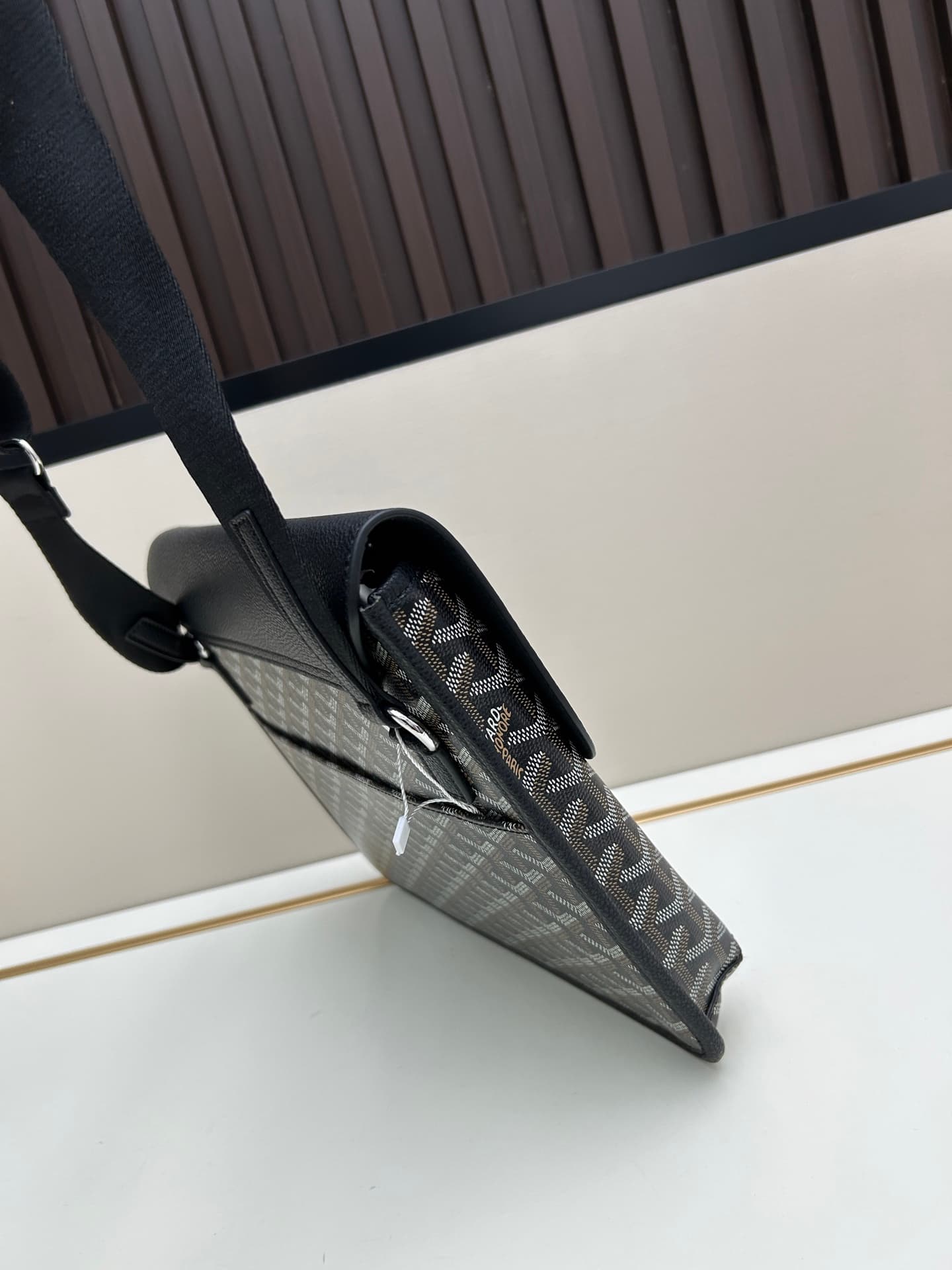Goyard Coursier Messenger Bag Black Mid