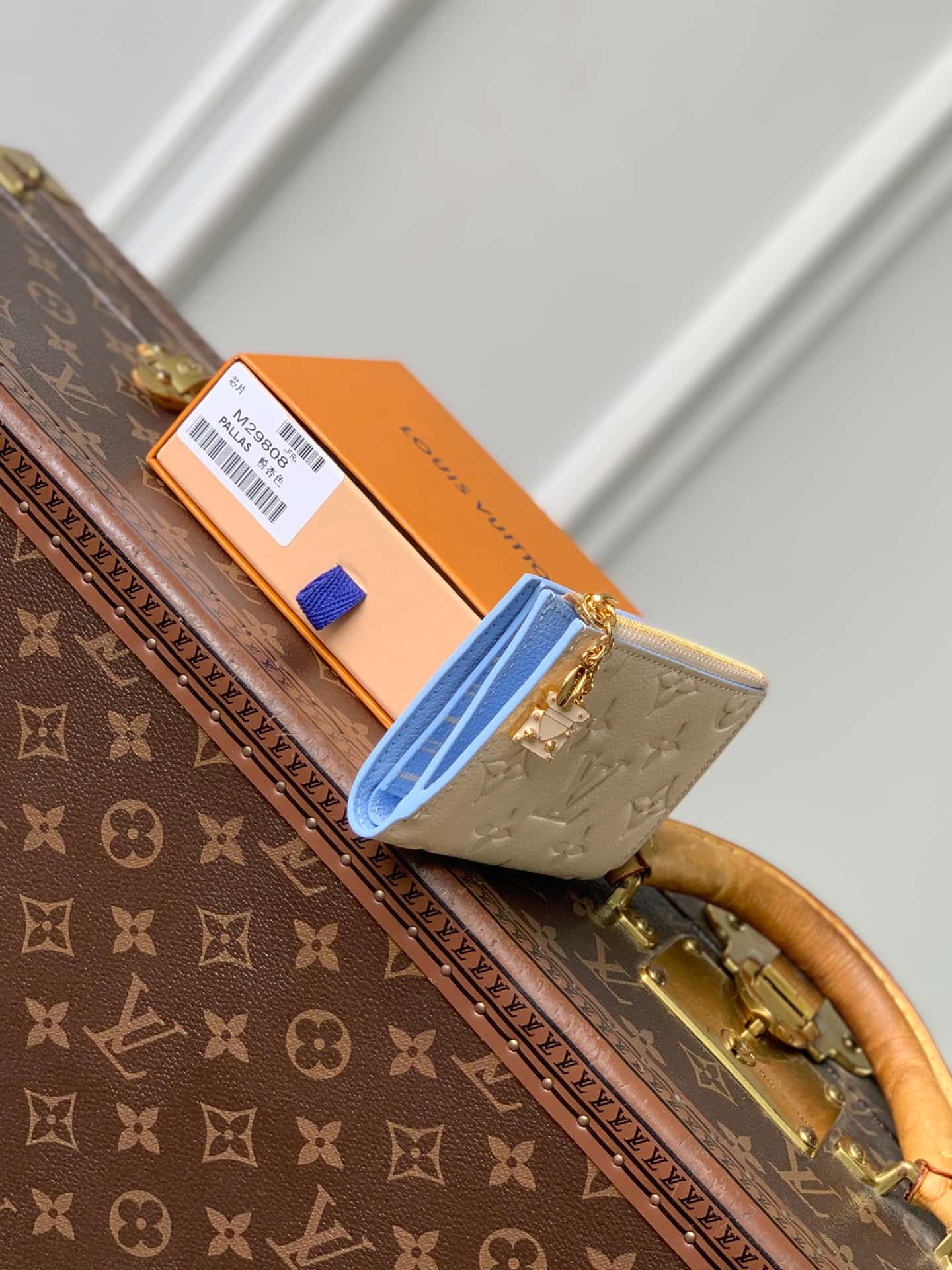 Louis Vuitton Lisa Wallet Poplar/Blue Iris Cowhide leather M29809 High