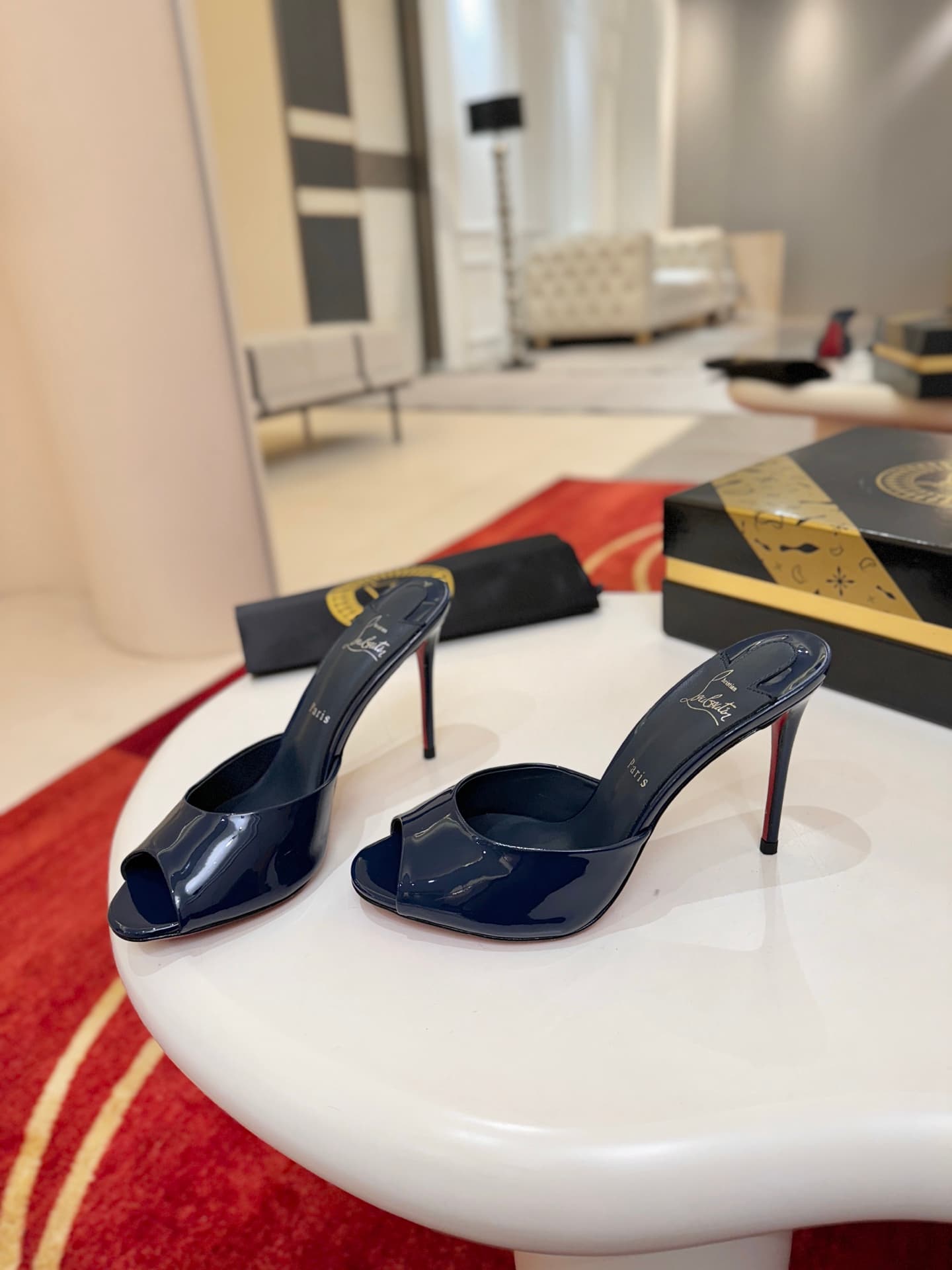 Christian Louboutin Me Dolly patent leather mules