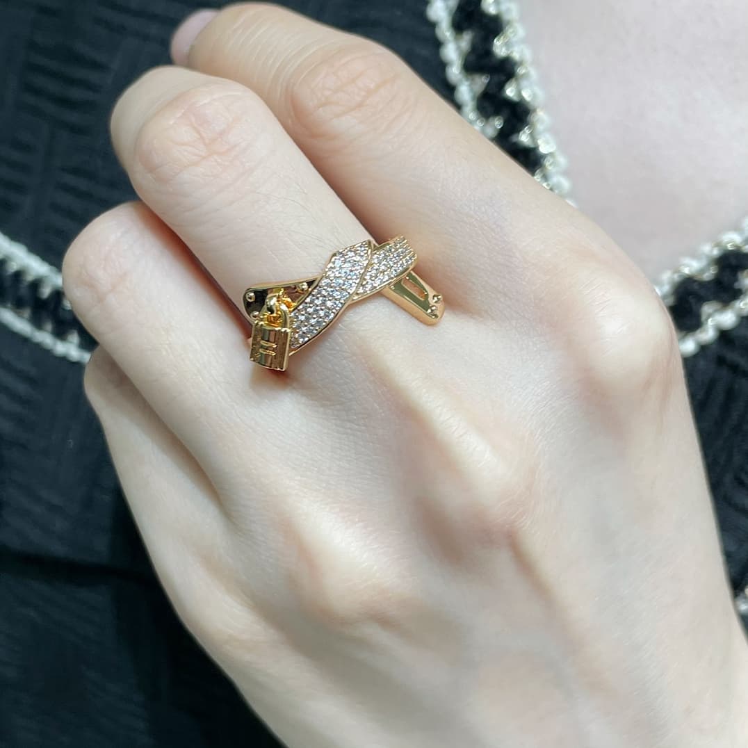 Hermès Kelly Gavroche Ring V-Gold High