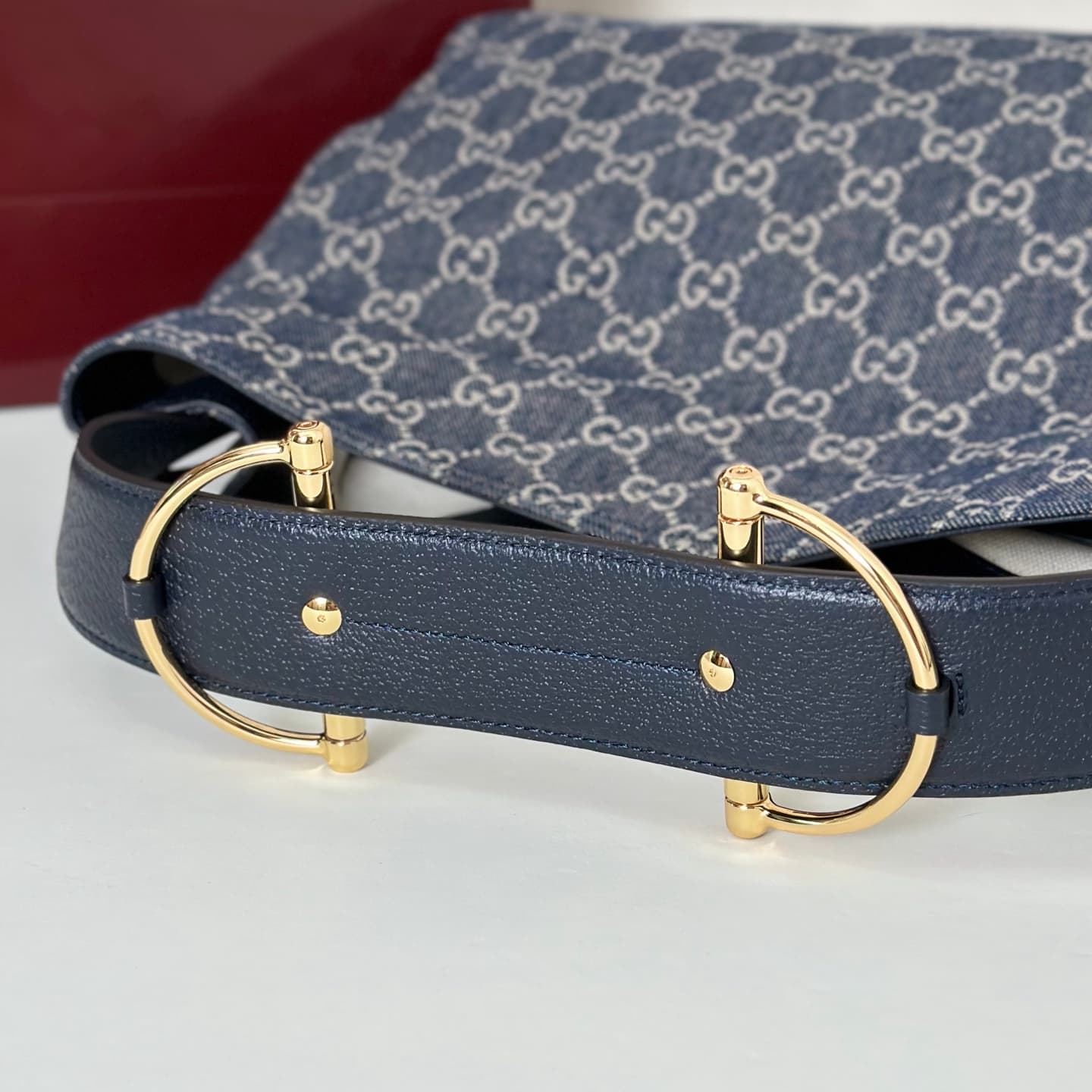 Gucci Beatrix medium tote bag 850926 Dark Blue GG canvas High