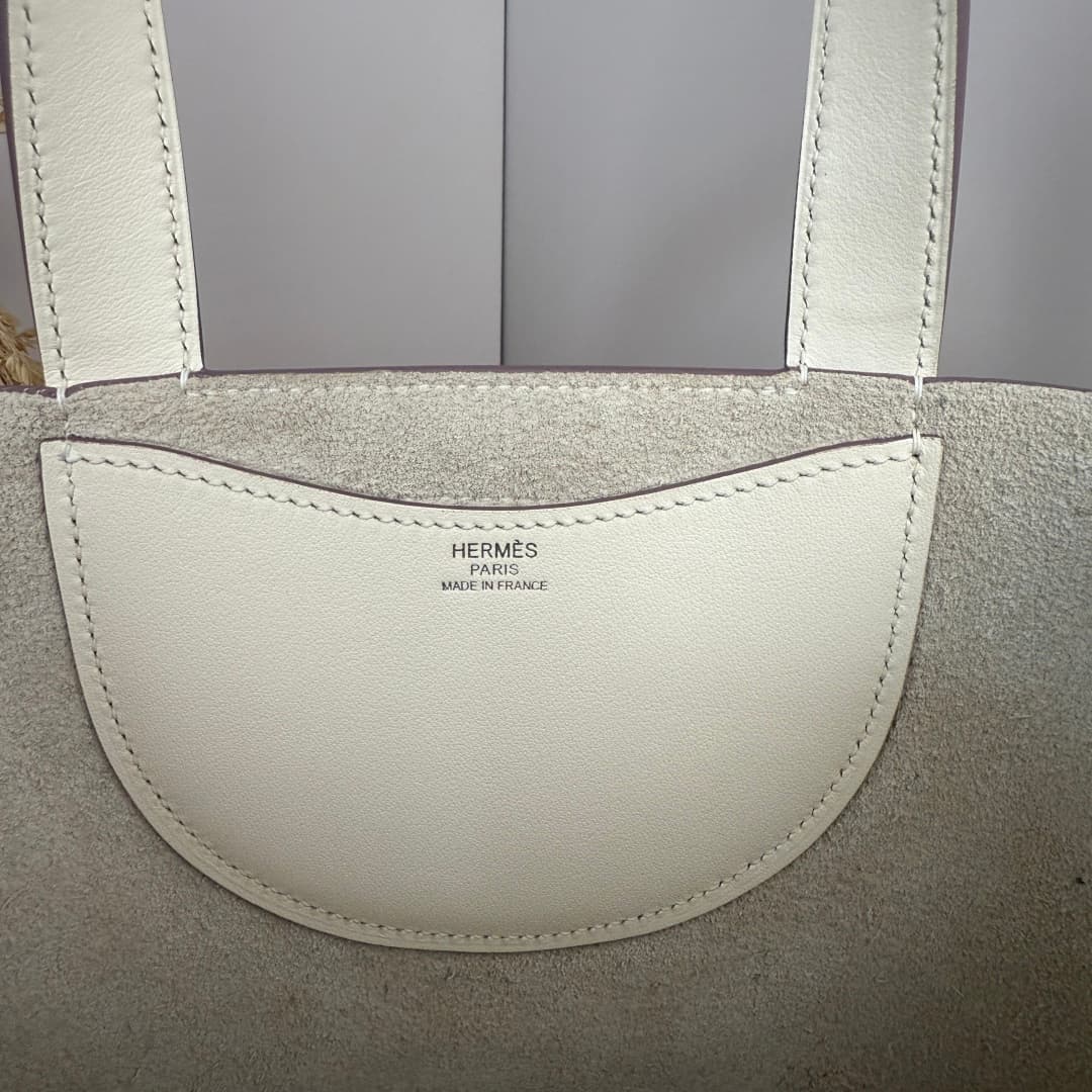Hermès Picotin In-The-Loop 18 bag Silver/Gold Metal Craie Wax High