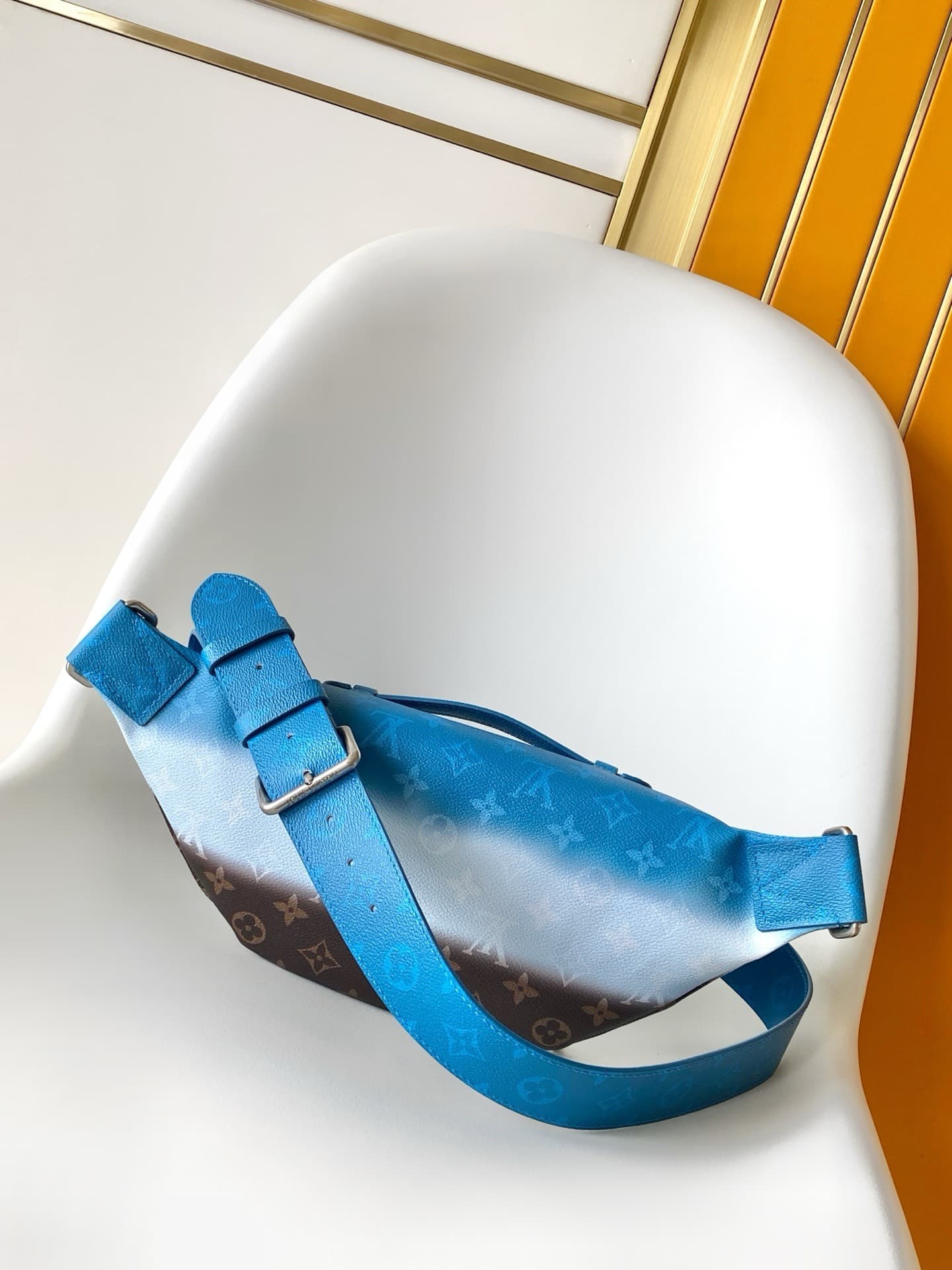 Louis Vuitton Rush Bumbag Blue Monogram Pigment coated canvas M28023 High
