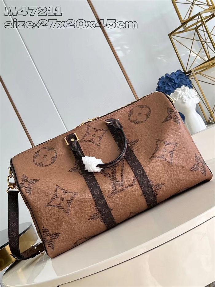 Louis Vuitton Keepall Bandoulière 45 Monogram Giant M47211 High