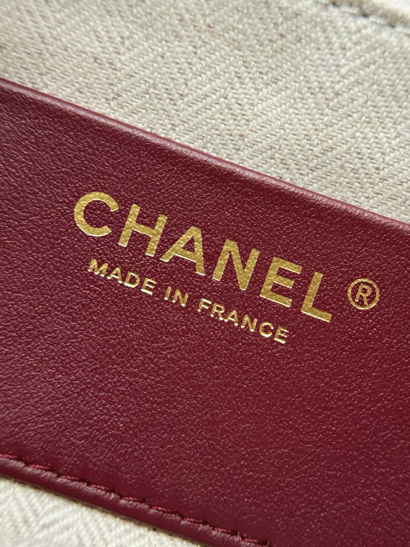 Chanel Maxi Camera Case Suede Calfskin & Gold Metal Dark Beige AS6443 A
