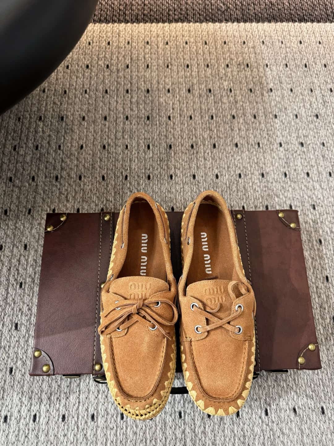 Miu Miu ERaffia Loafer shoes Women