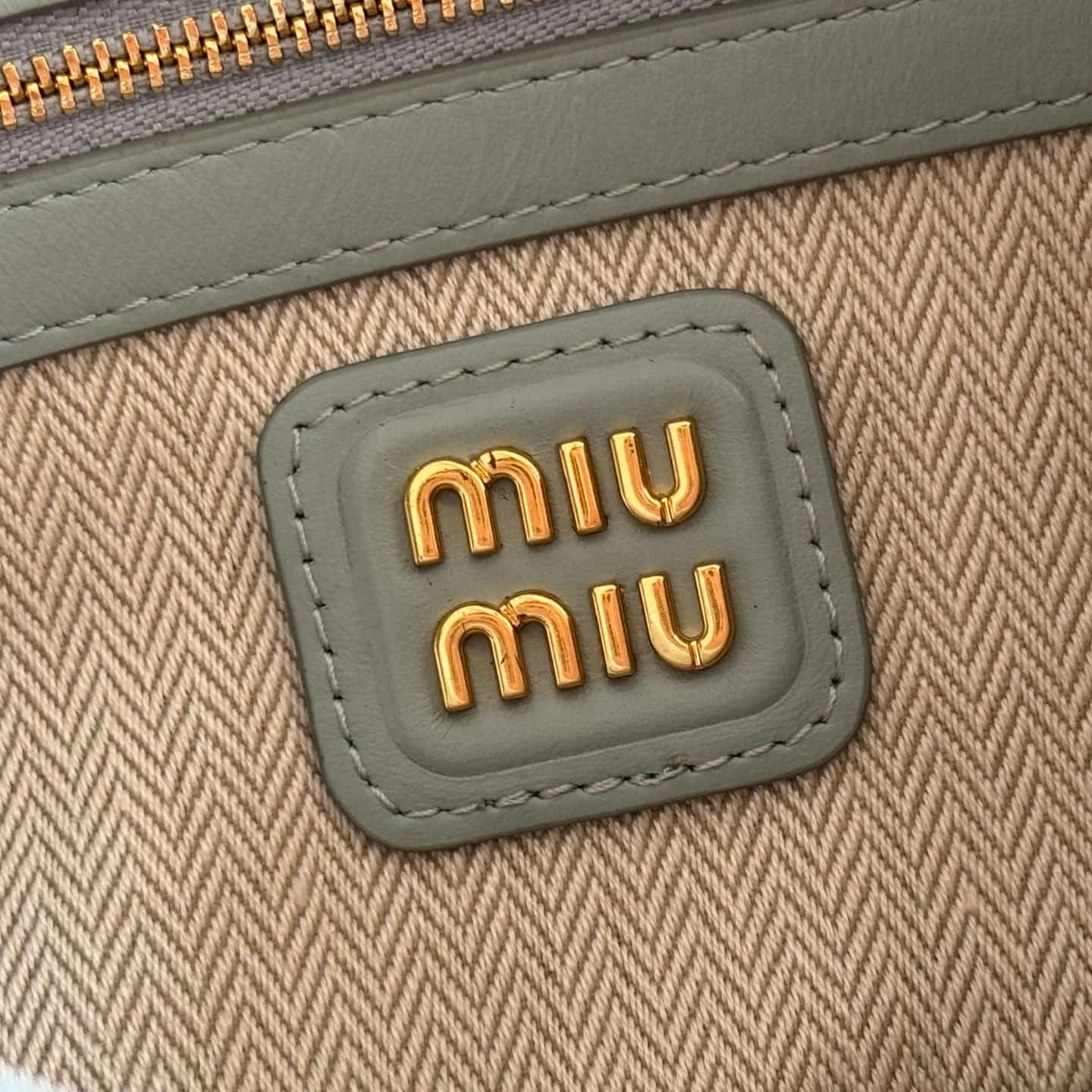 Miu Miu Arcadie padded suede top-handle bag Powder Blue 5BB142 High