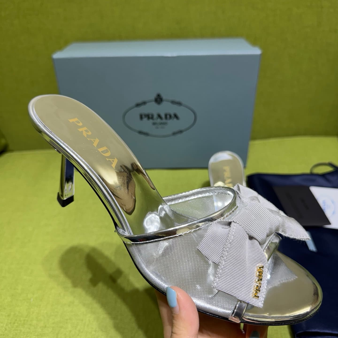 Prada Mesh fabric Sandal Shoes Women