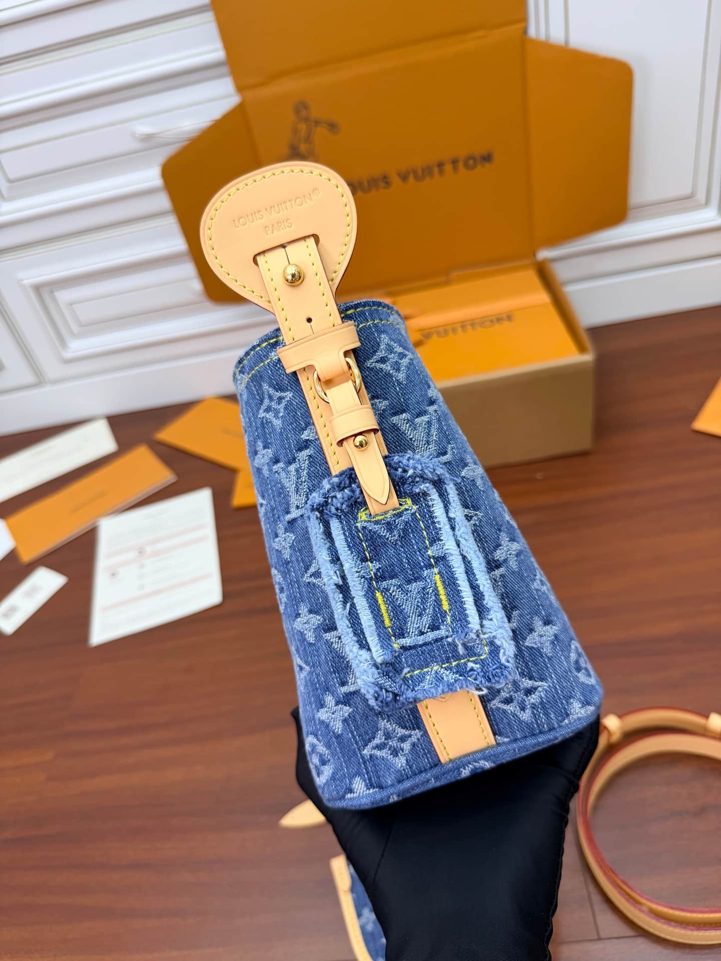Louis Vuitton All In BB Blue Denim M28107 TOP