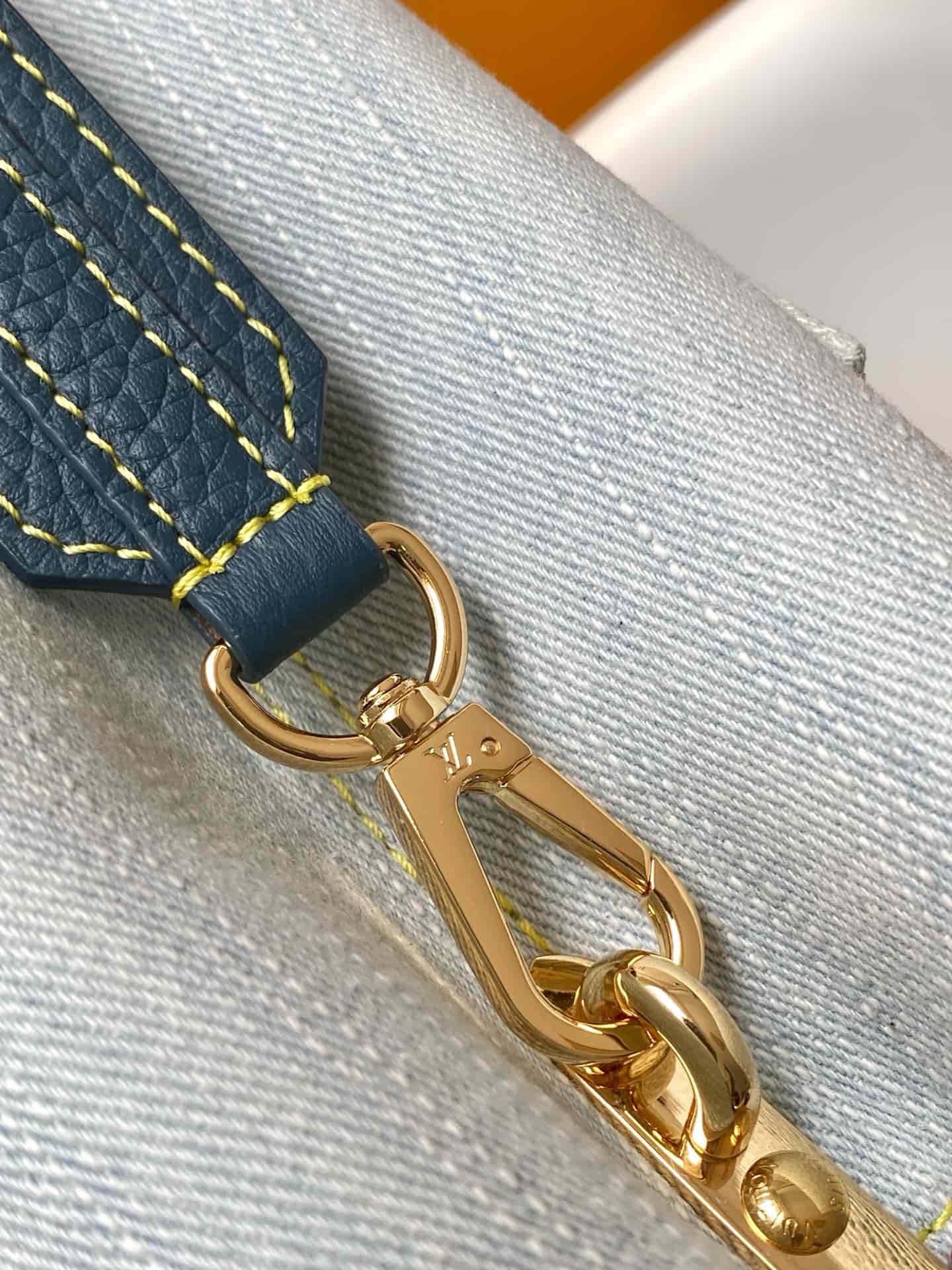 Louis Vuitton Capucines BB Blue Denim GOTS certified cotton M27302 TOP