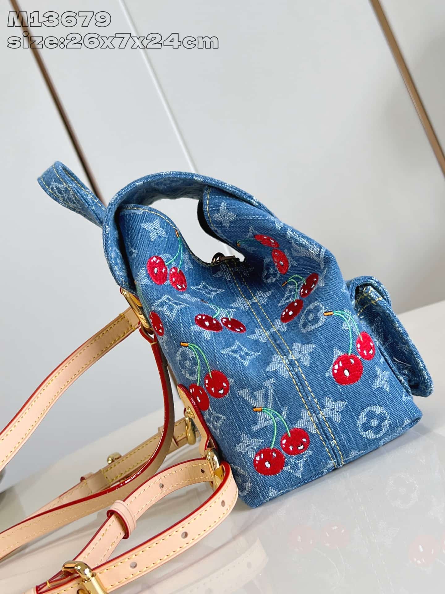 Louis Vuitton x Murakami Venice NM Monogram cherry denim M13679 High