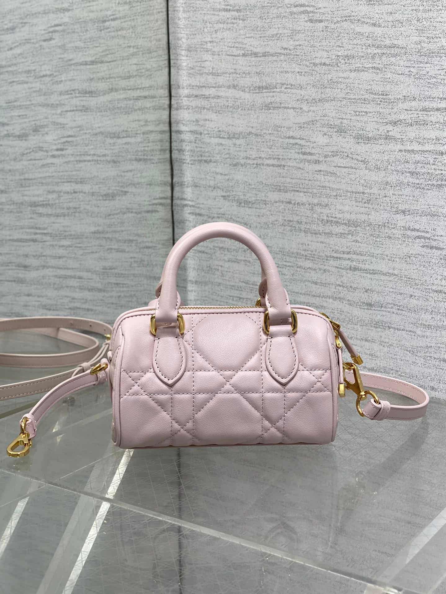 Dior Groove 17 Bag Rouge Powder Macrocannage Calfskin High