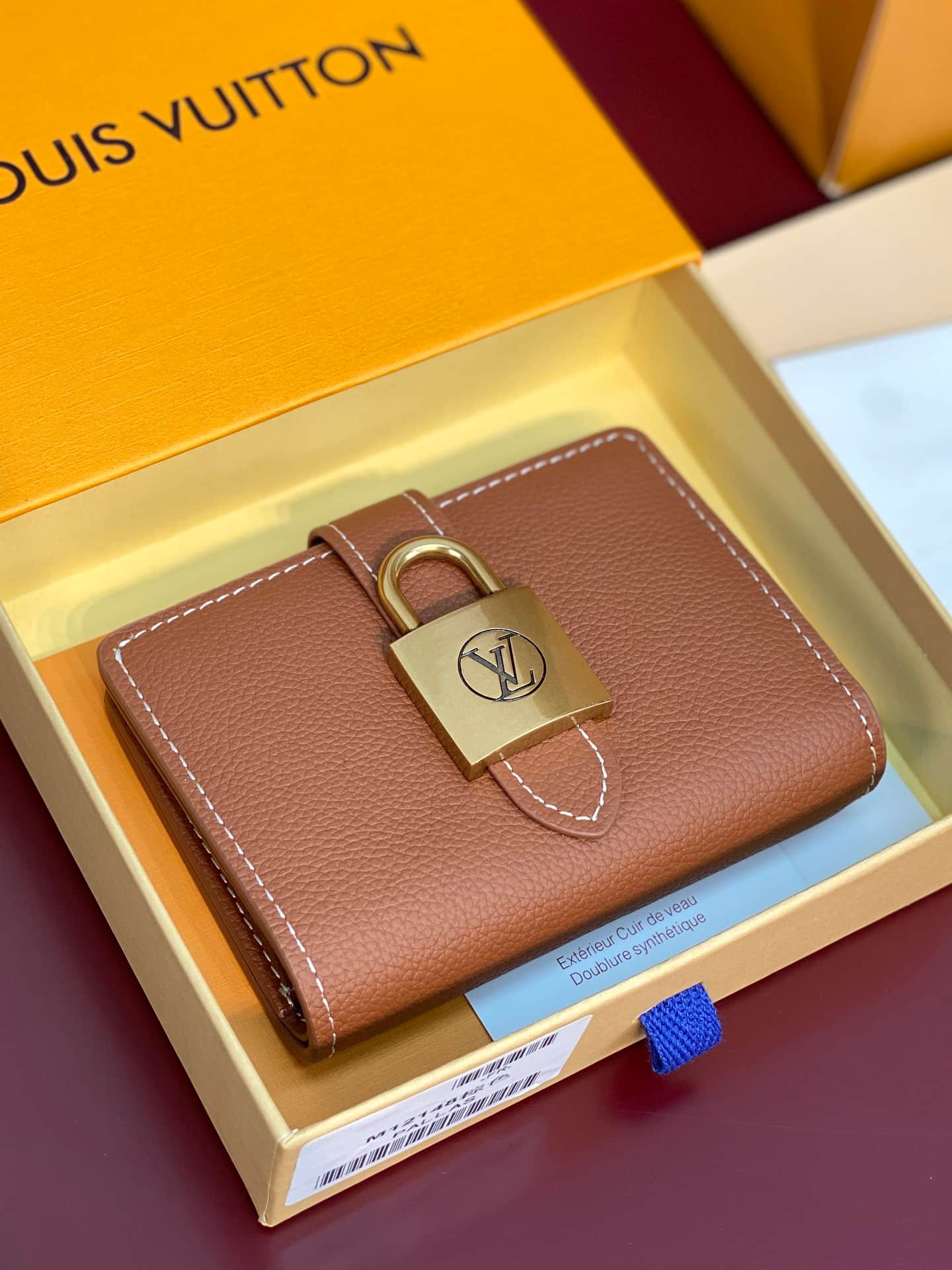 Louis Vuitton Low Key Compact Wallet Cognac Smooth calfskin M12148 High