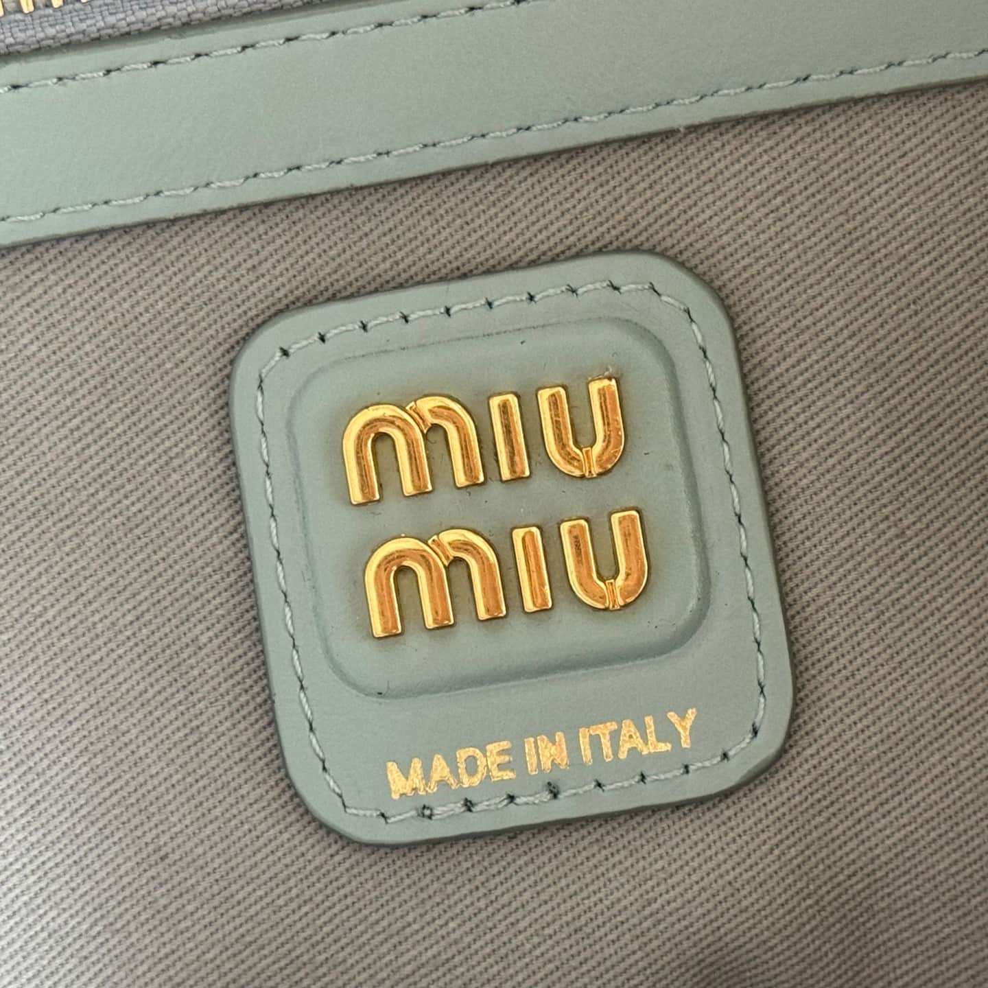 Miu Miu Ivy Powder Blue Suede Bag 5BG231 TOP