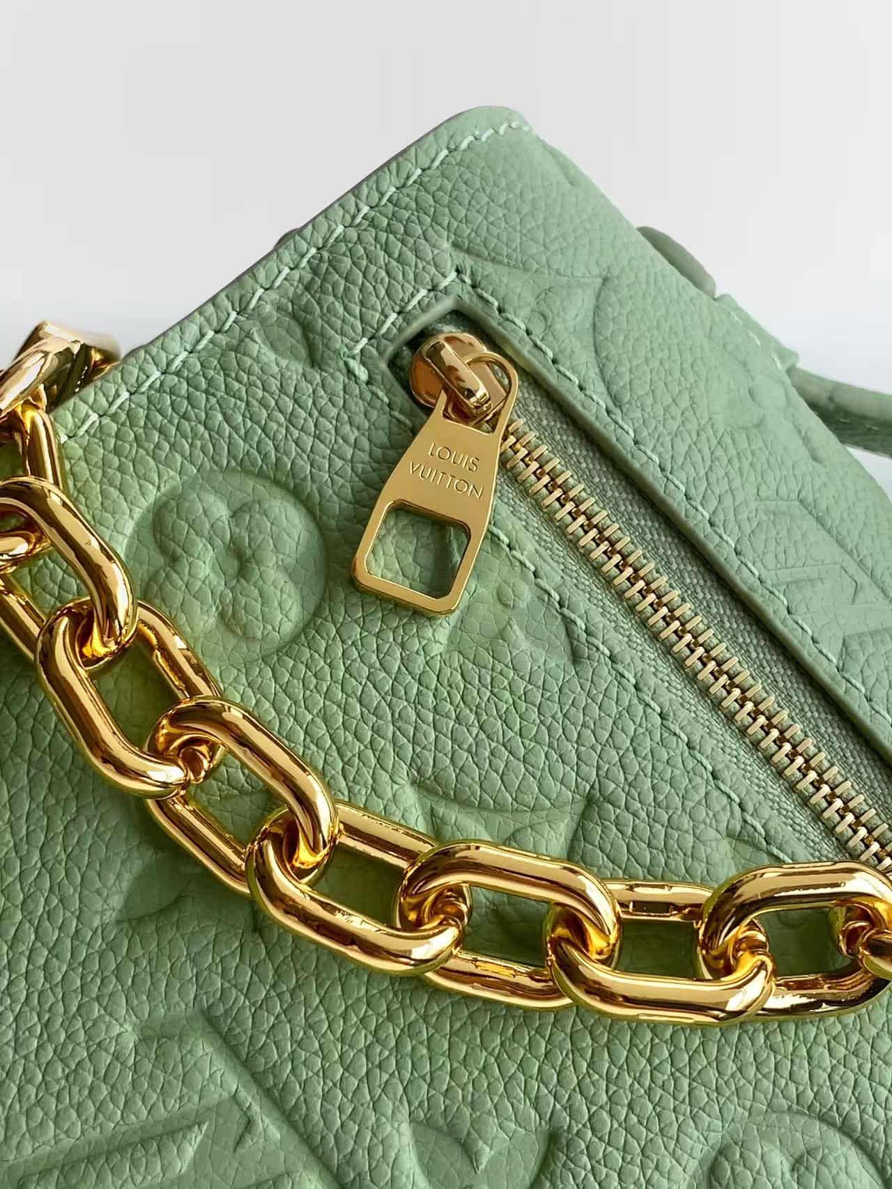 Louis Vuitton Pochette Métis East-West Minty Embossed cowhide leather M2A339 High
