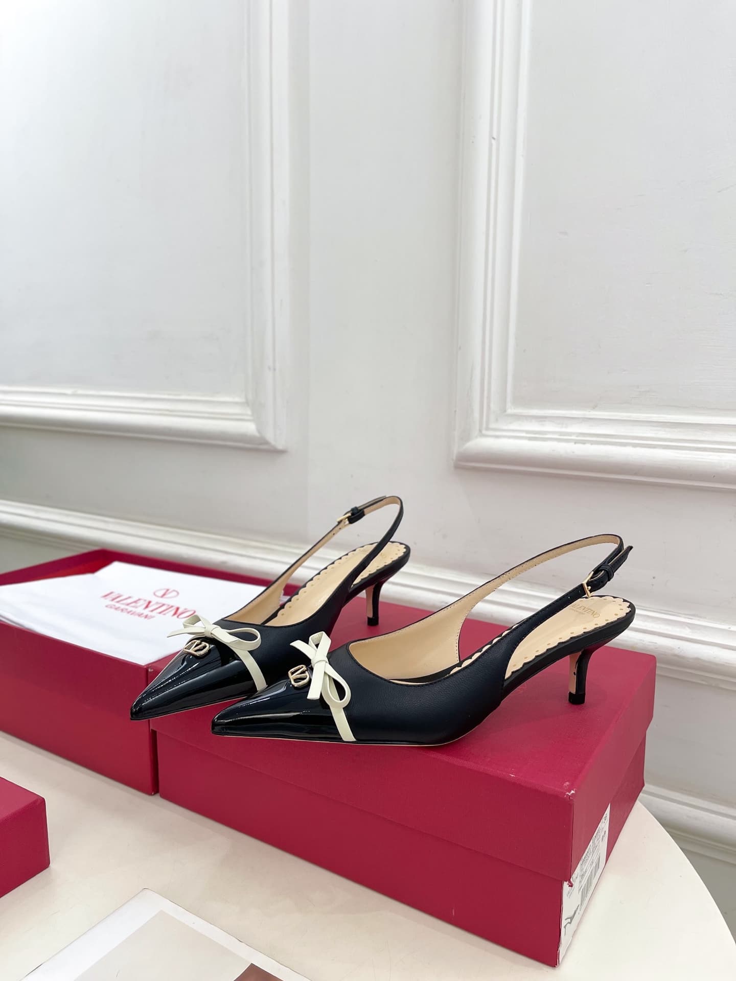 Valentino Bepointy Slingback Pump Shoes Low Women