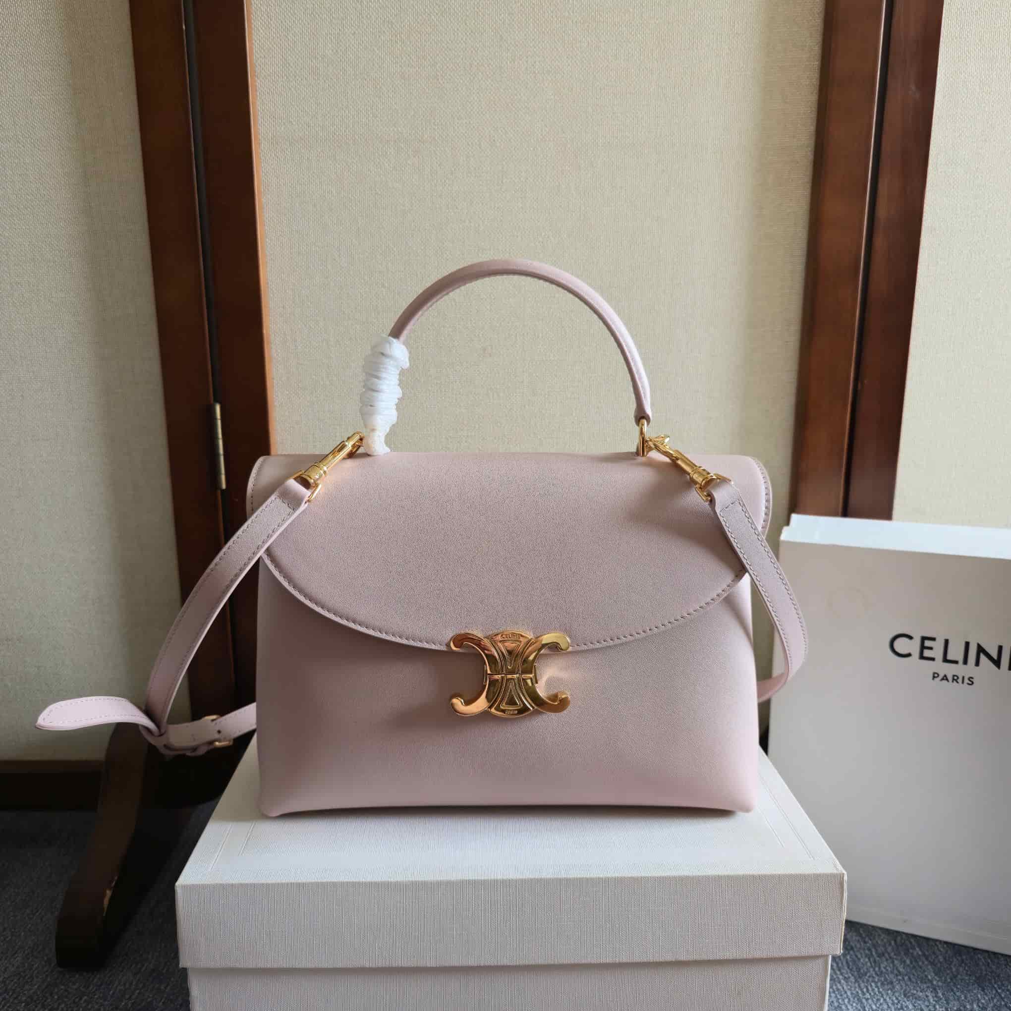 Celine Small Nino bag in Light Pink Supple Calfskin High
