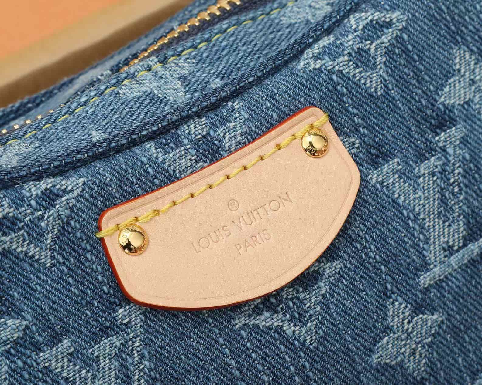 Louis Vuitton Croissant MM Monogram Denim M46856 High