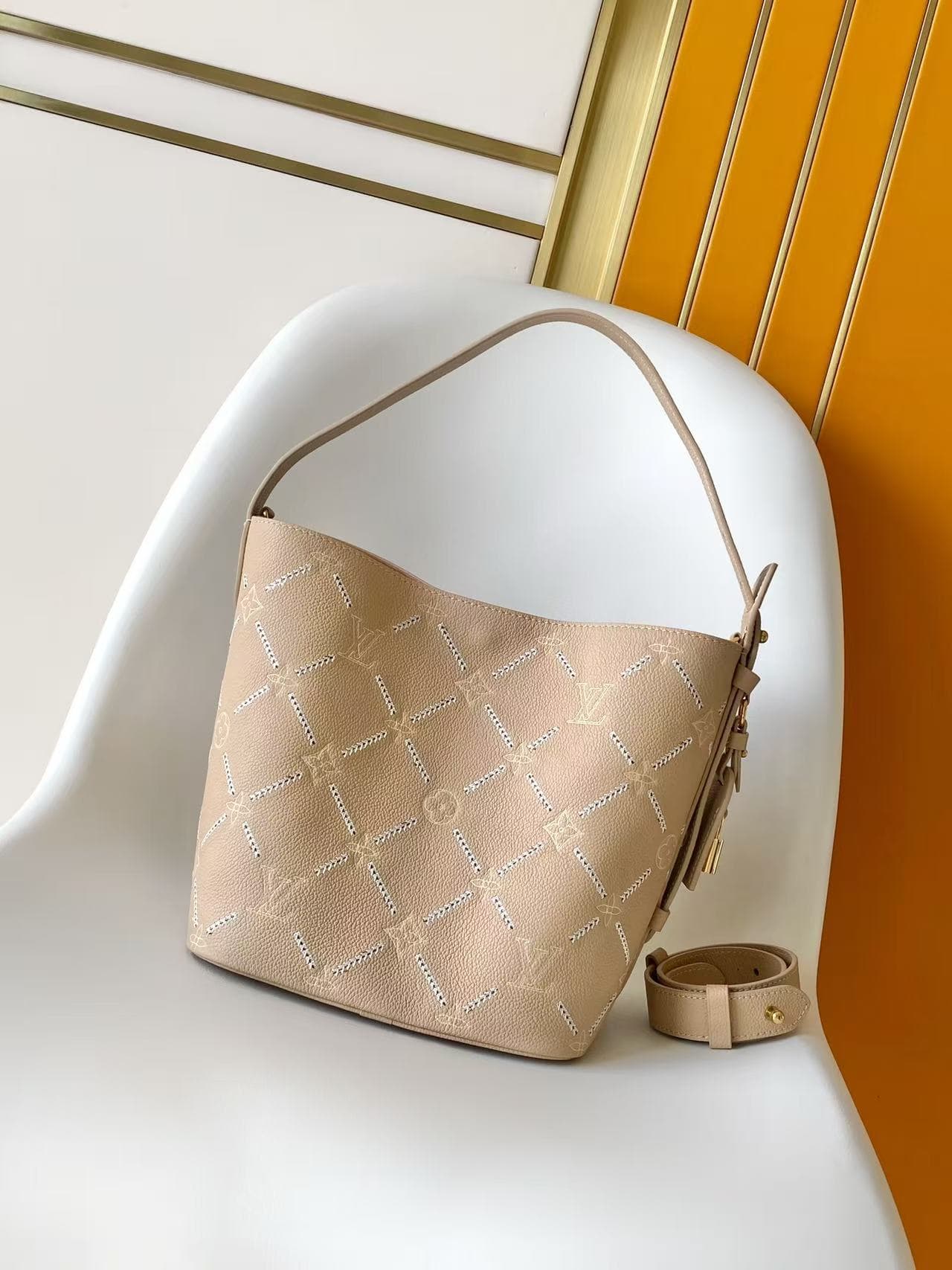 Louis Vuitton All In MM Hazelnut Couture Cowhide leather M28524 High
