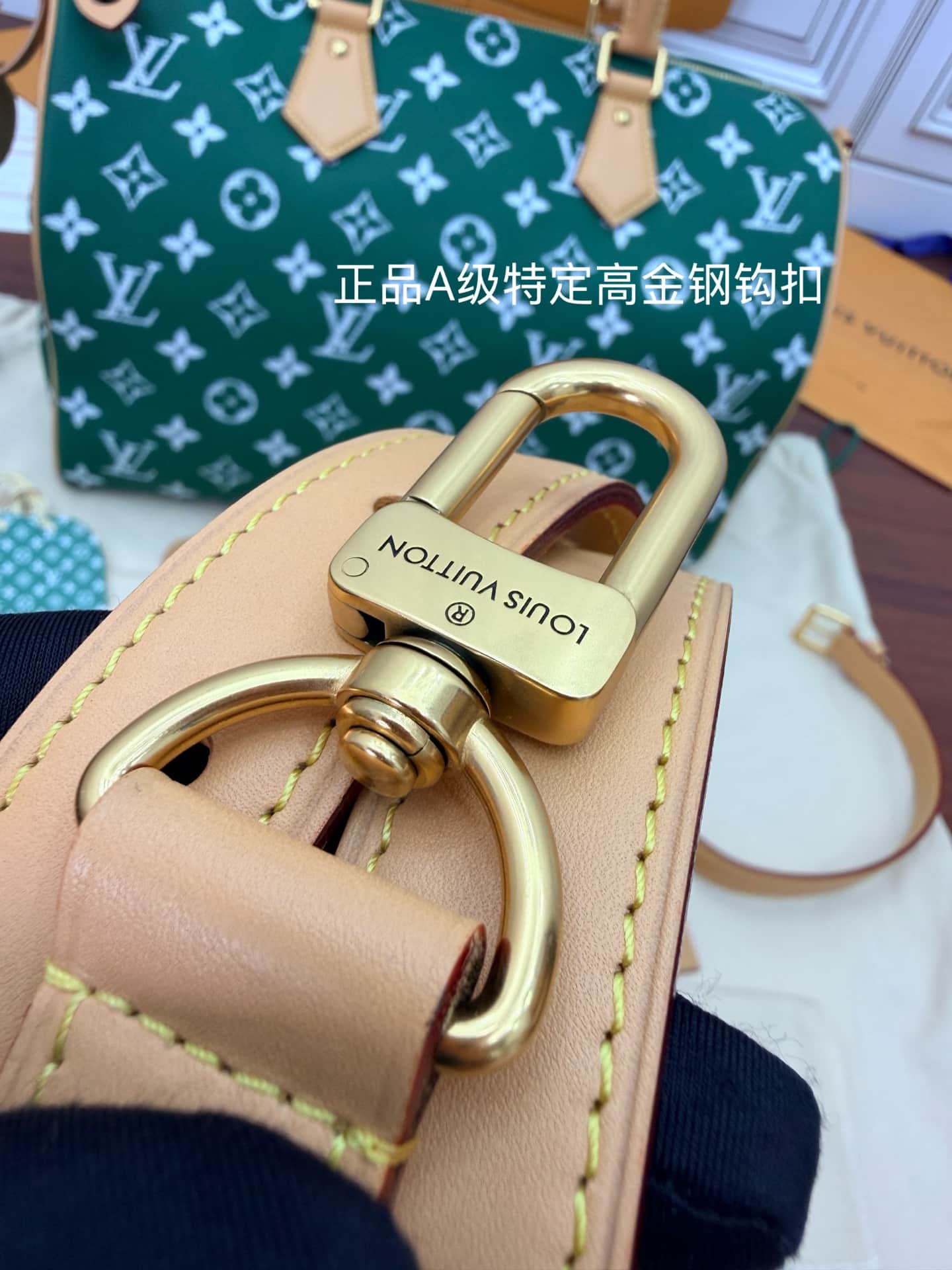 Louis Vuitton Speedy P9 Bandoulière 40 Green Soft calfskin M24417 TOP