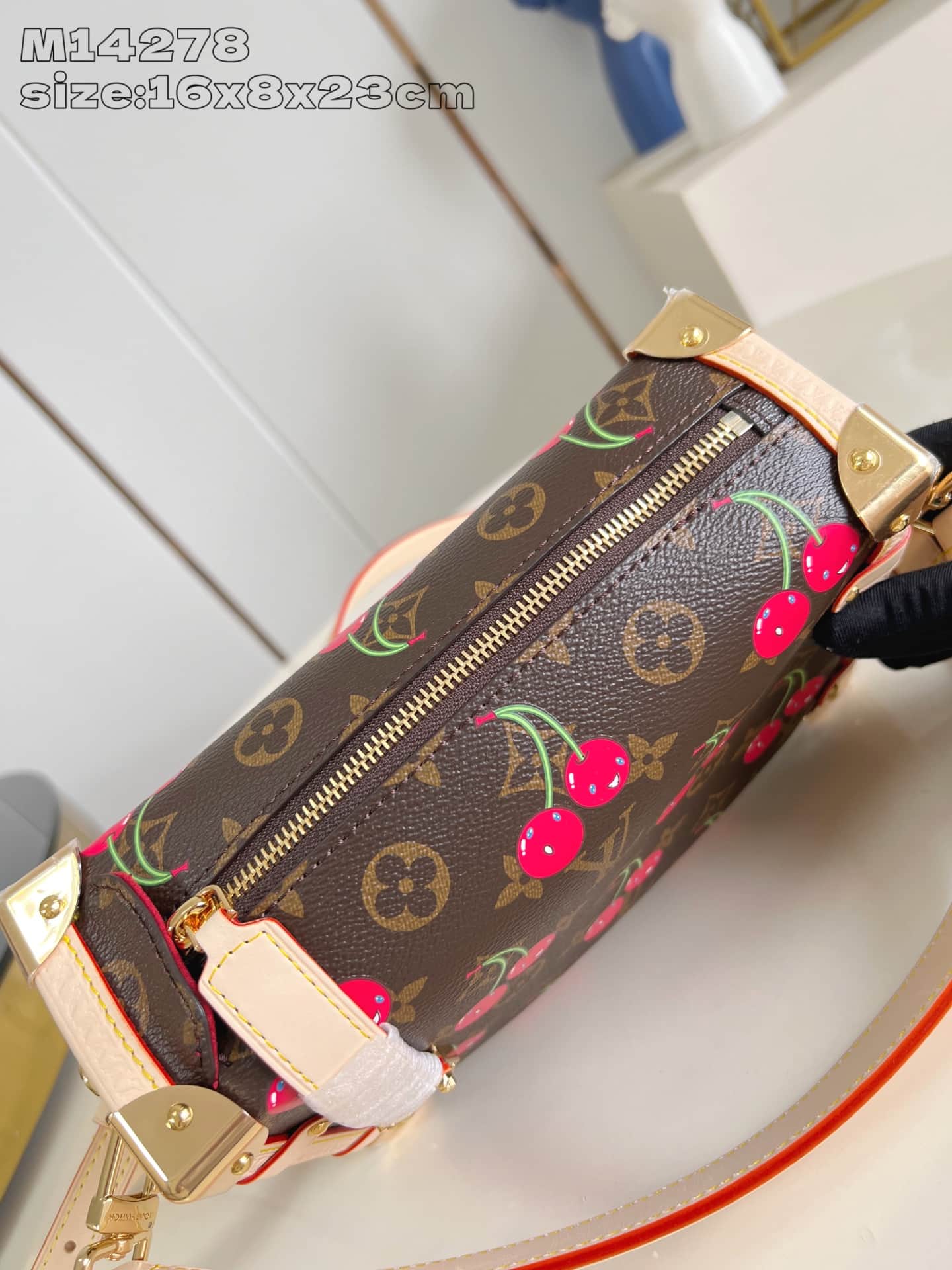 Louis Vuitton x Murakami Side Trunk MM Monogram cherry coated canvas M14278 High