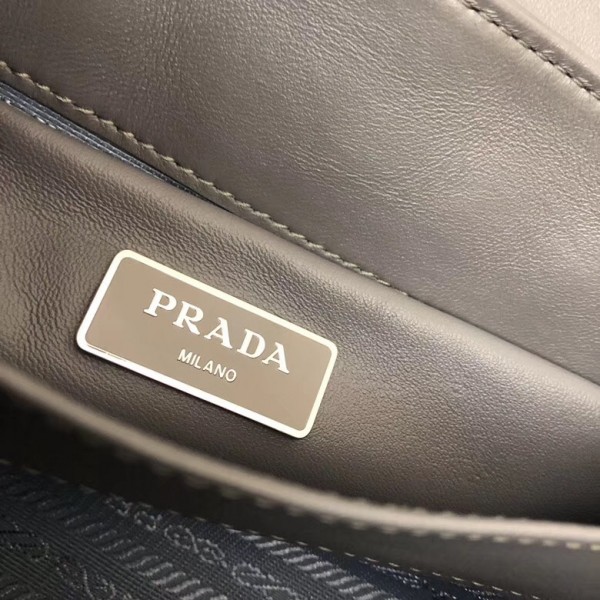 Prada Spectrum Small Bag In Grey Nappa Leather High