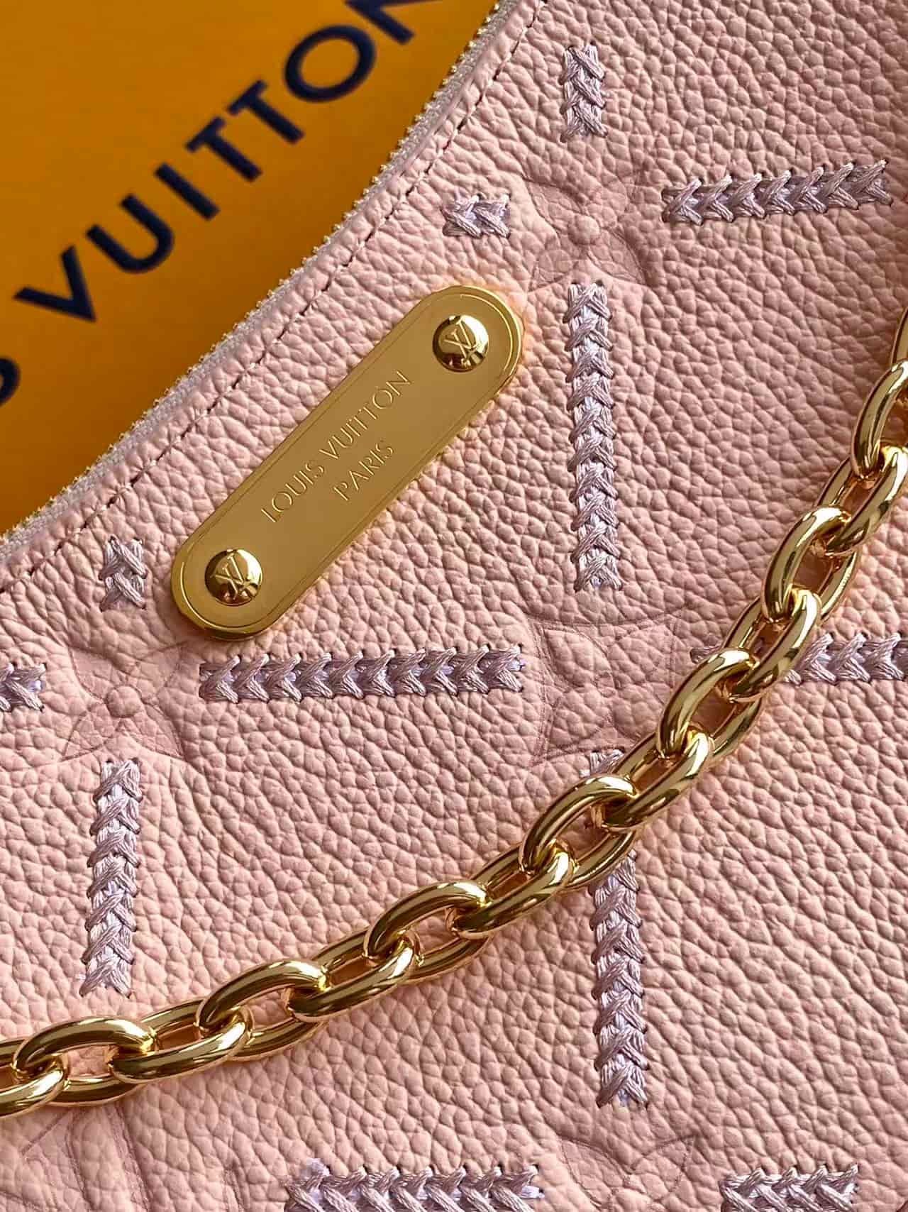 Louis Vuitton Pochette Liv Light Bliss Couture Cowhide leather M29495 High