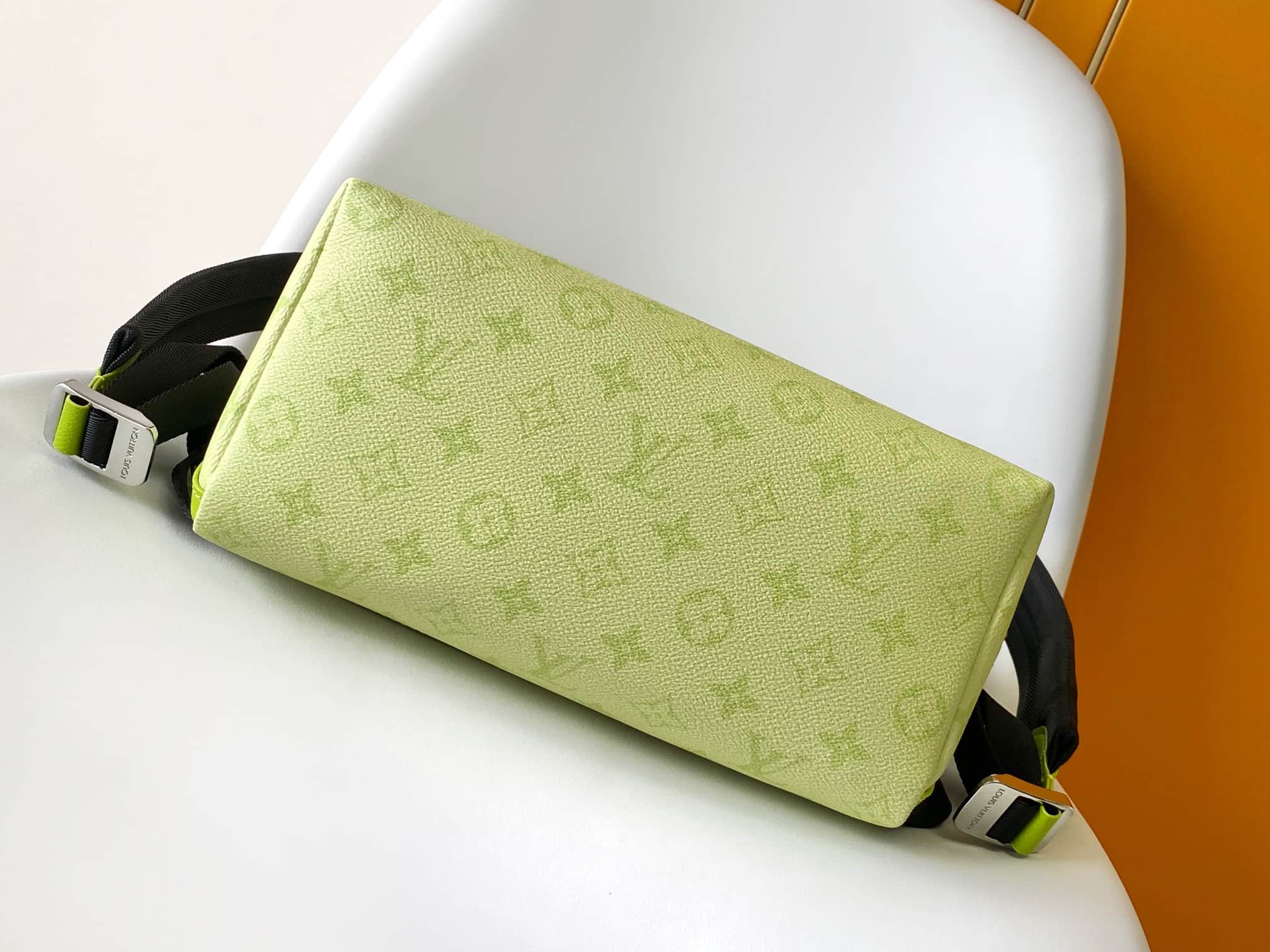 Louis Vuitton Taigarama Discovery Slim Backpack Lemon Yellow Monogram Canvas M14076 High