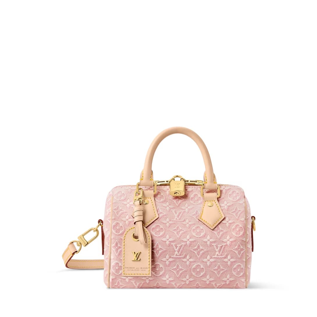 Louis Vuitton Speedy Bandoulière 20 Monogram Emblème Rose Ruban M2A039 TOP