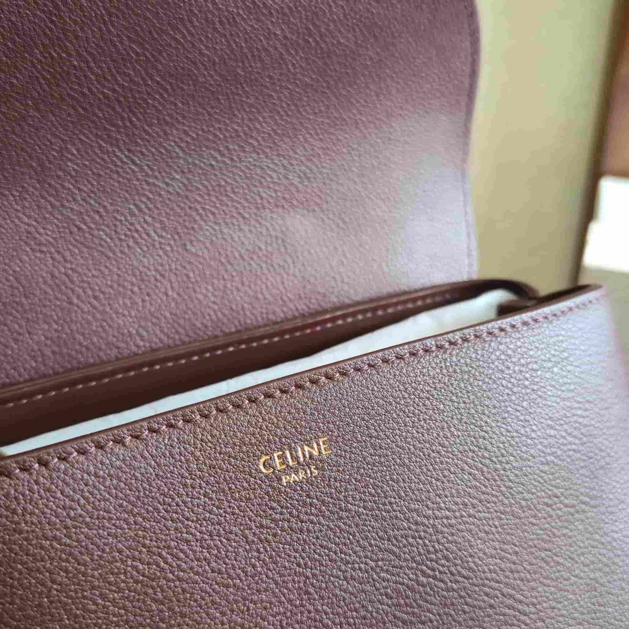 Celine Small Nino bag in Drak Brown Supple Calfskin High