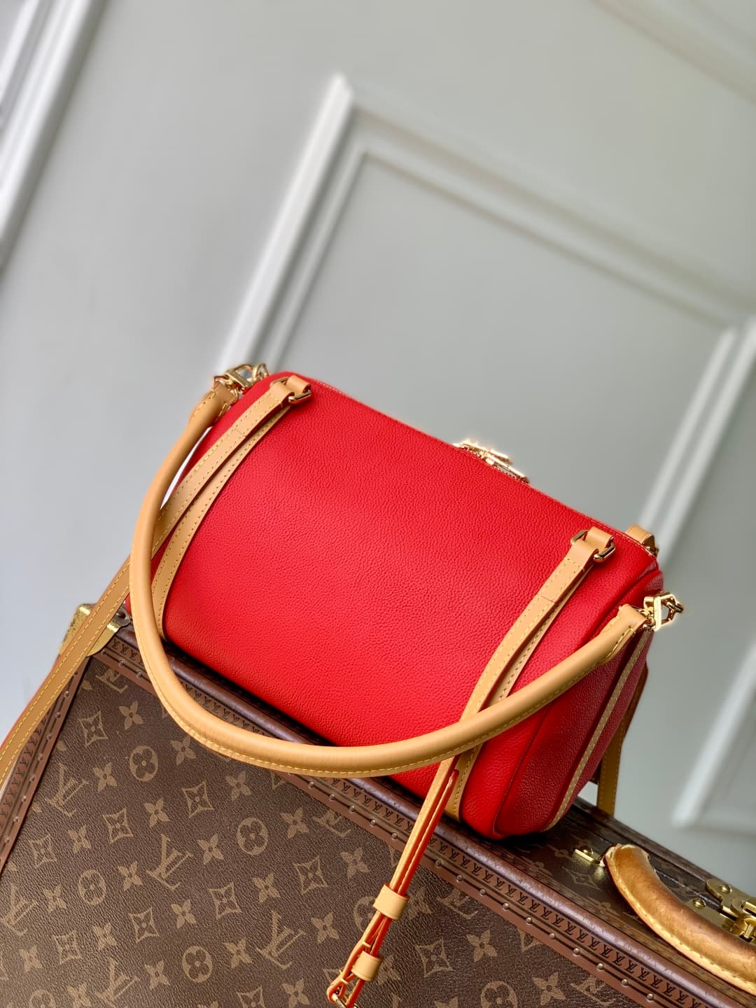Louis Vuitton Express PM Calfskin leather Red M26905 High