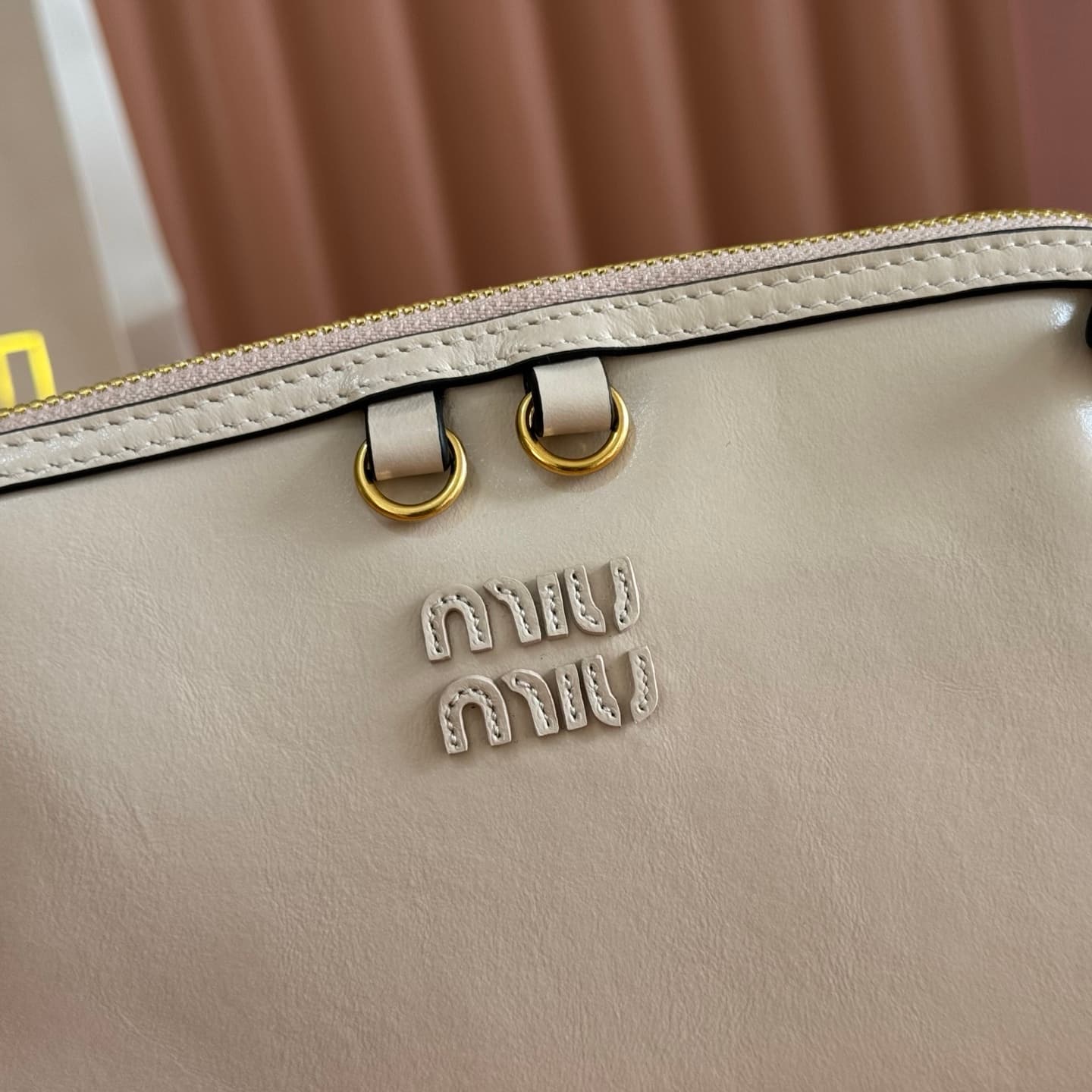 Miu Miu Caprice leather clutch 5BF131 Powder Pink TOP