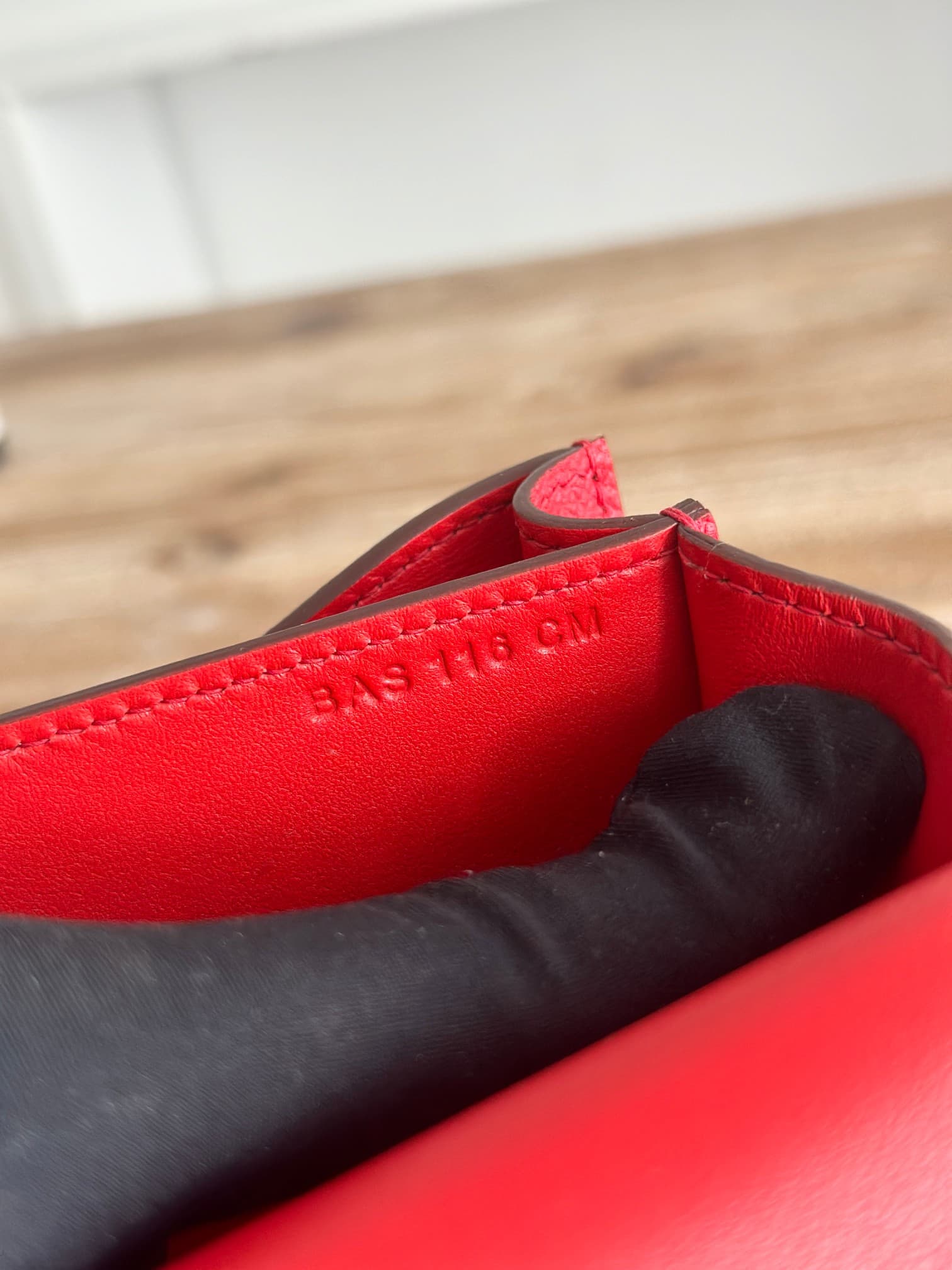 Hermes Mini Constance 18cm Epsom Bag WAX Rouge Casaque High