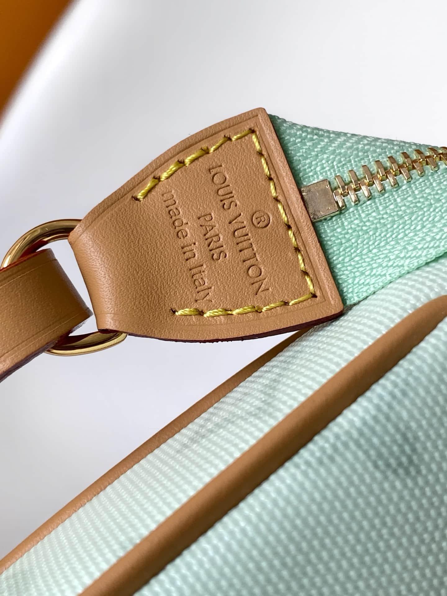 Louis Vuitton Pochette Accessoires Green Asnières Monogram Coated canvas M28320 High