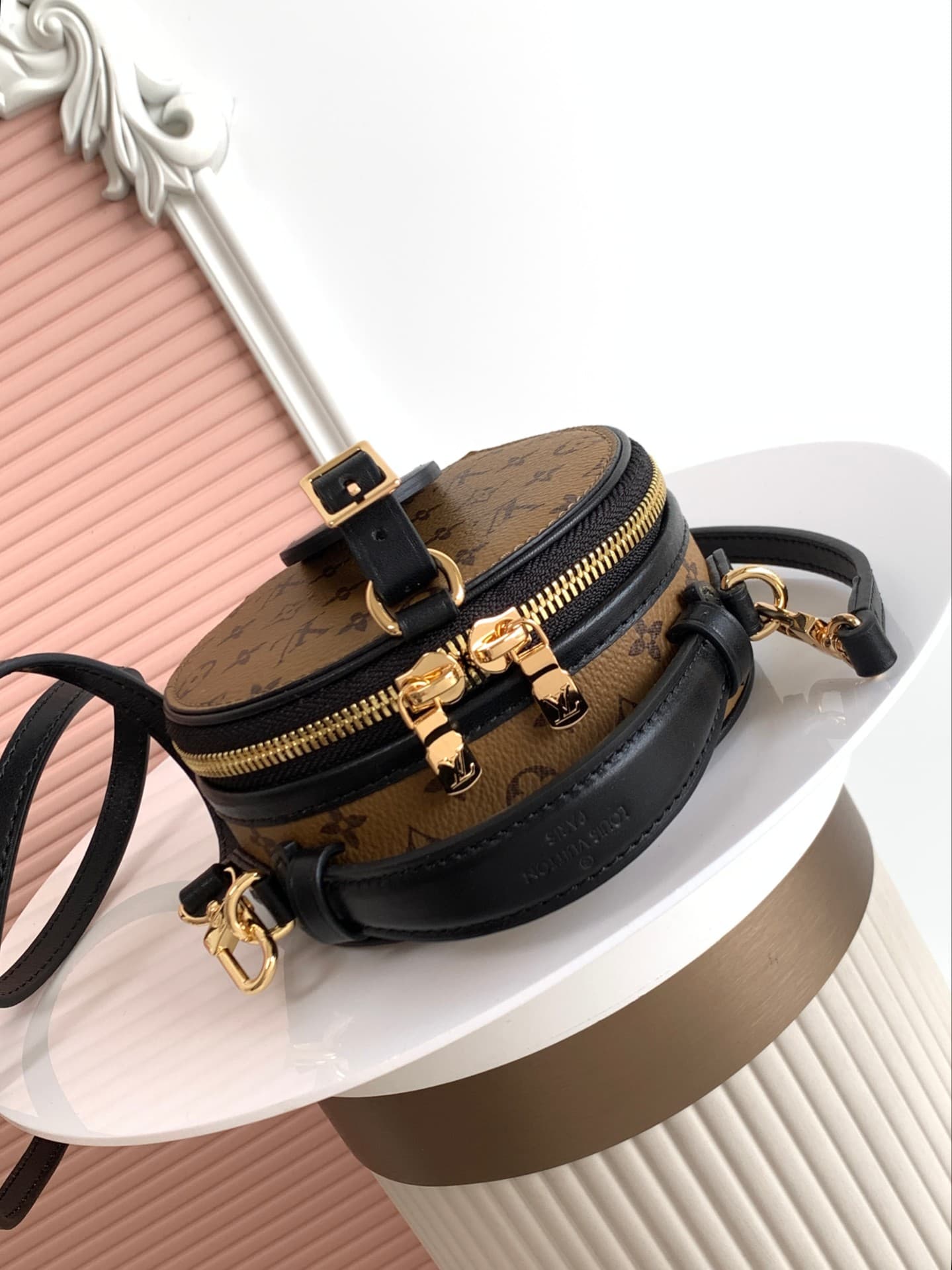 Louis Vuitton Mini Boite Chapeau Monogram Reverse coated canvas M83614 High