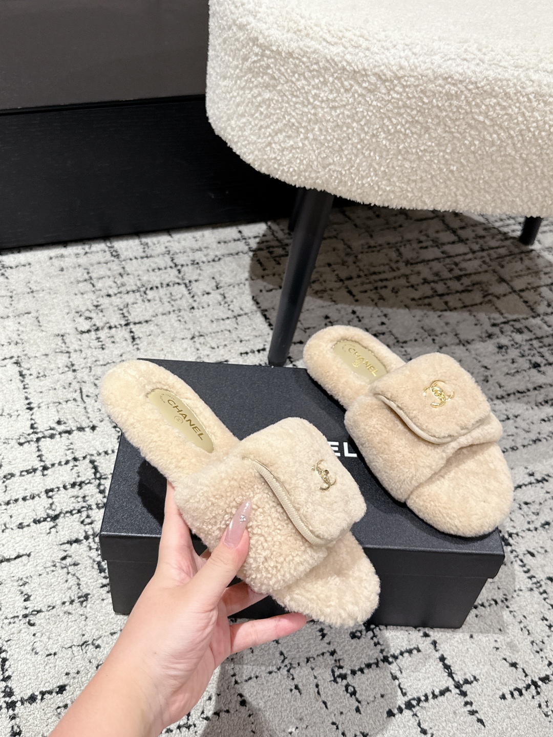Chanel slide sandals Women
