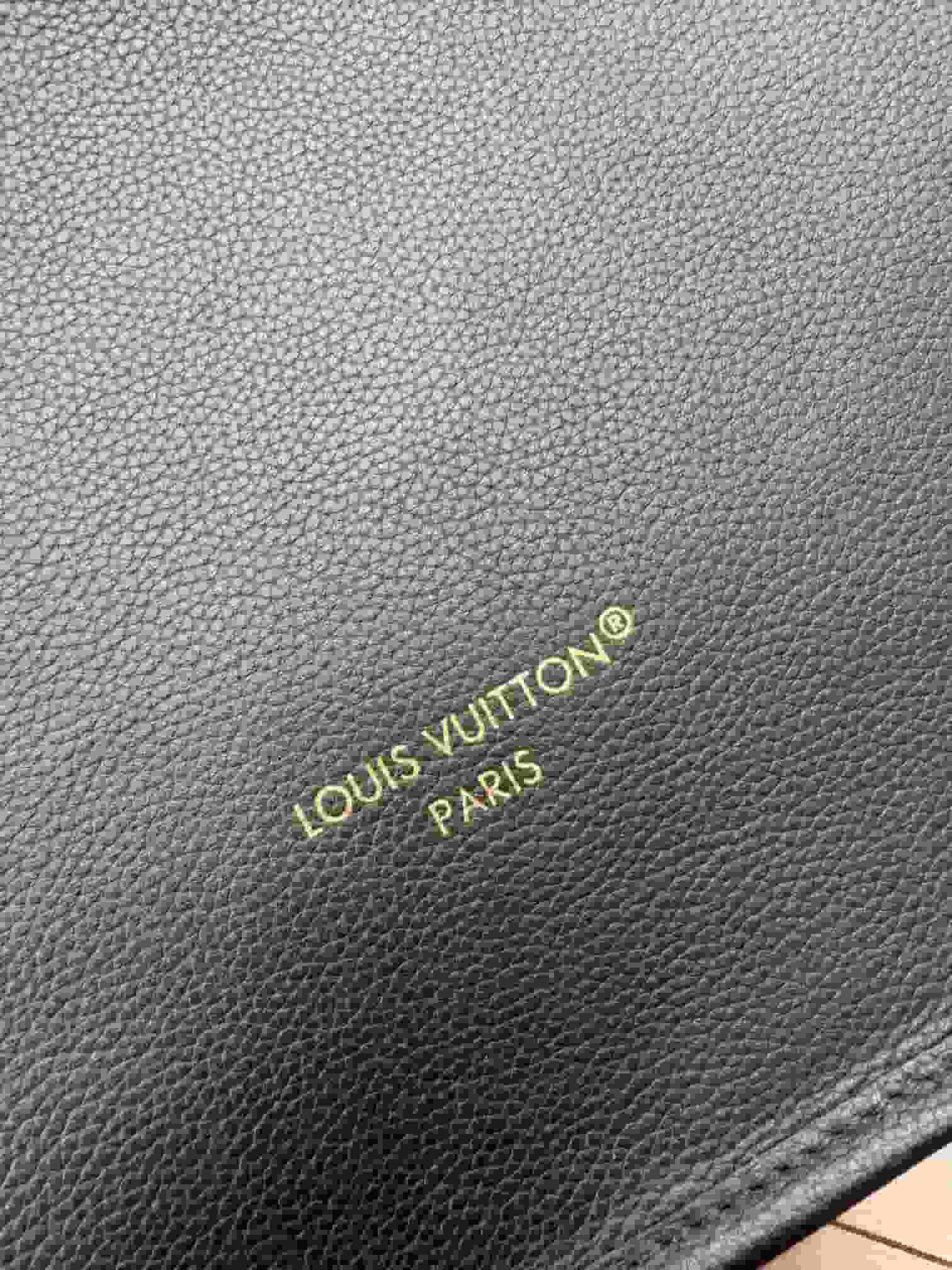 Louis Vuitton Neverfull Inside Out MM Black cowhide leather/Monogram Coated Canvas M11946 TOP