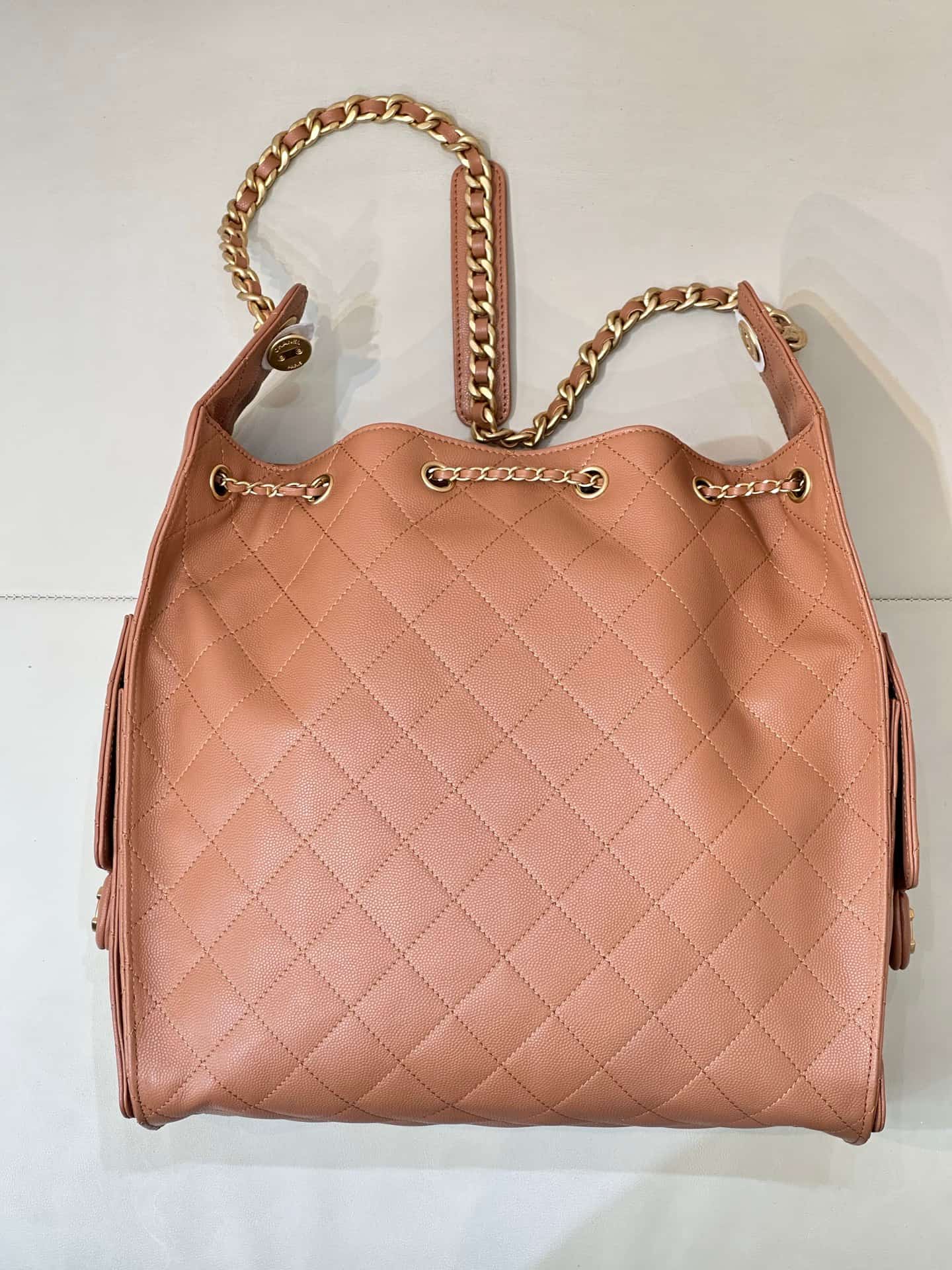 Chanel 25 Medium Hobo handbag AS5311 Grained Calfskin & Gold-tone Metal Brown TOP