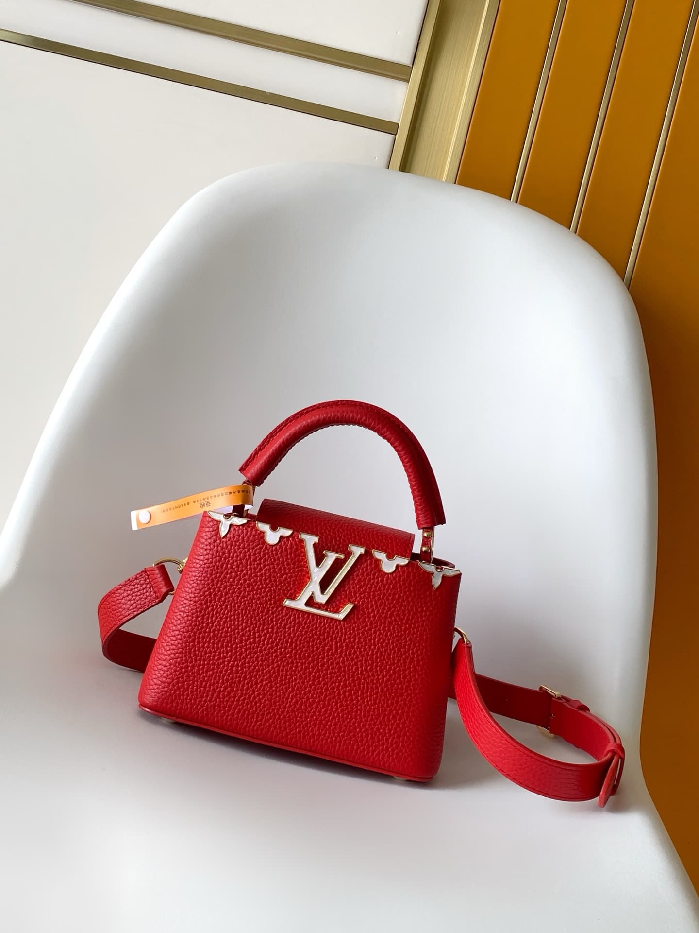 Louis Vuitton Capucines Mini Lipstick Red Taurillon leather M28999 TOP