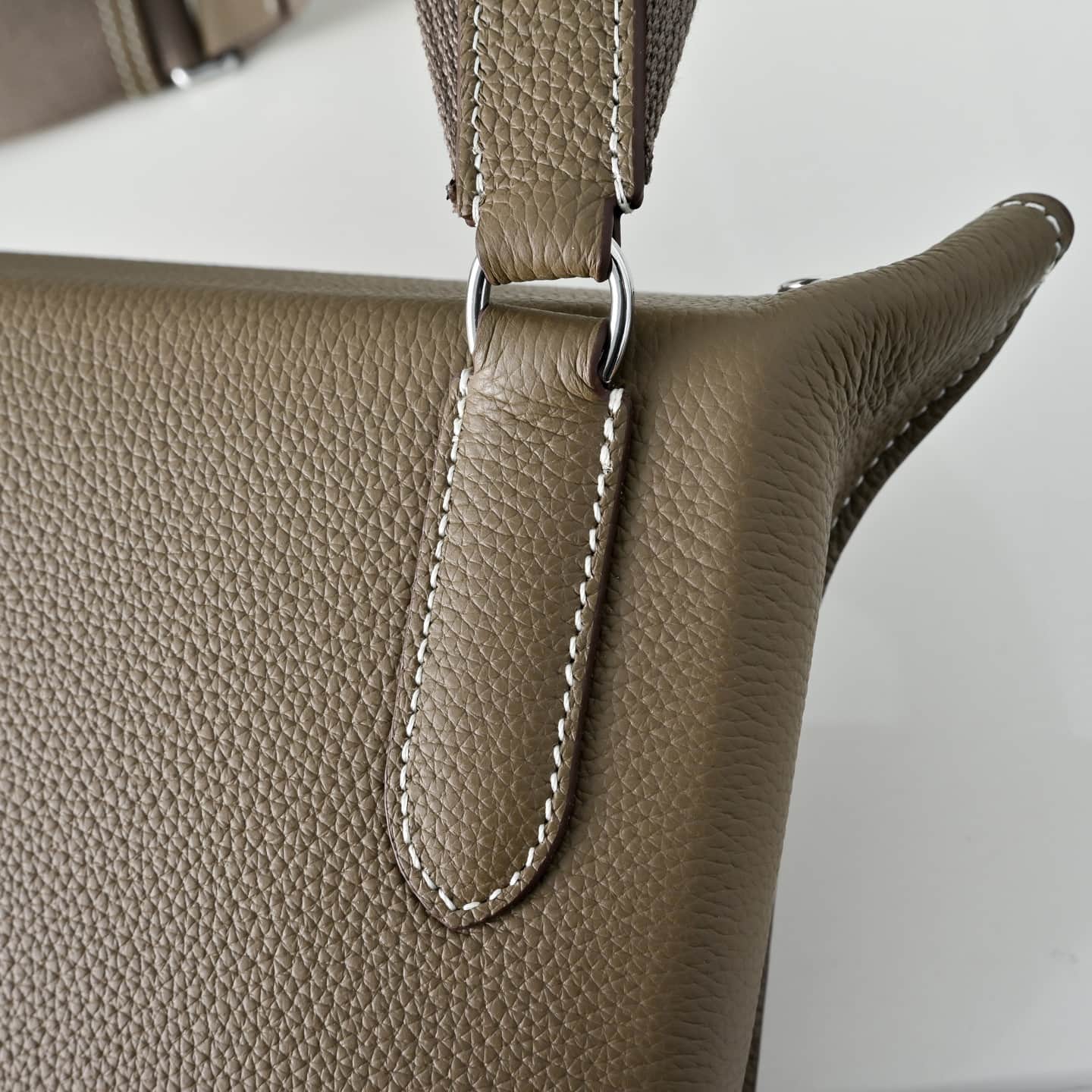Hermès Videpoches Bag Togo Leather In Tourterelle WAX High