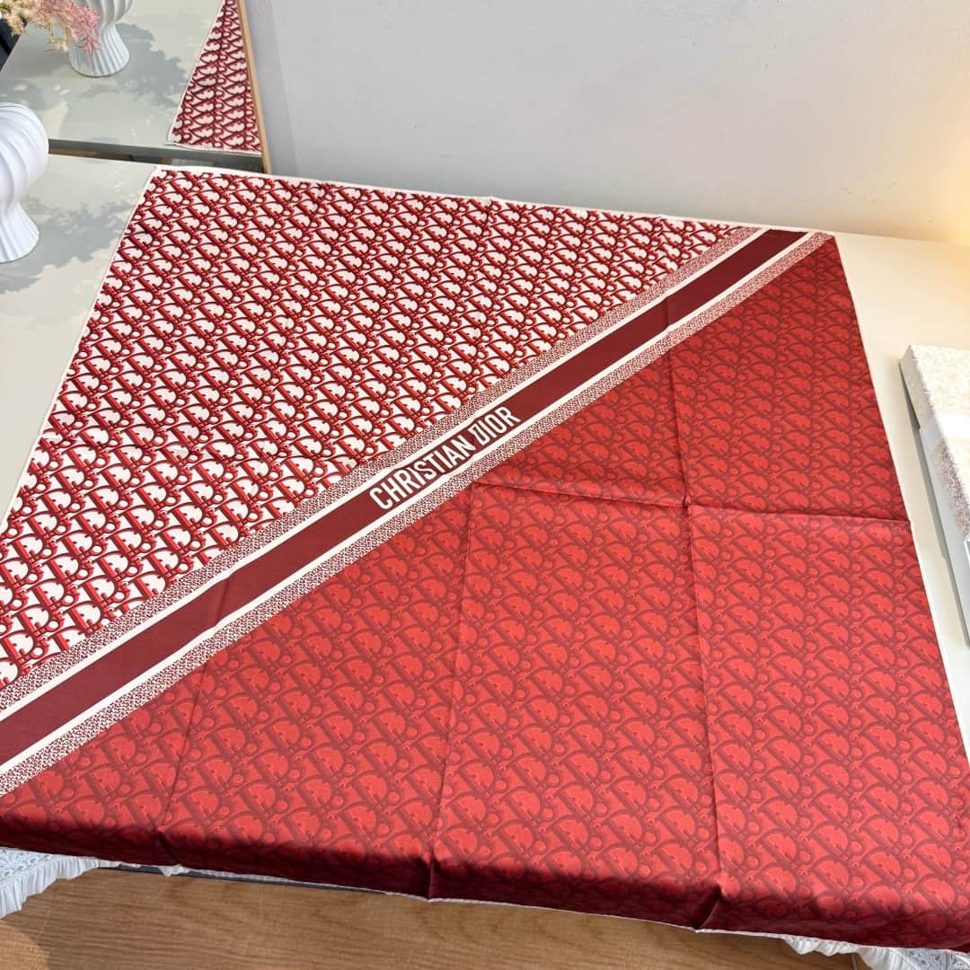 Dior Oblique Silk Square Scarf