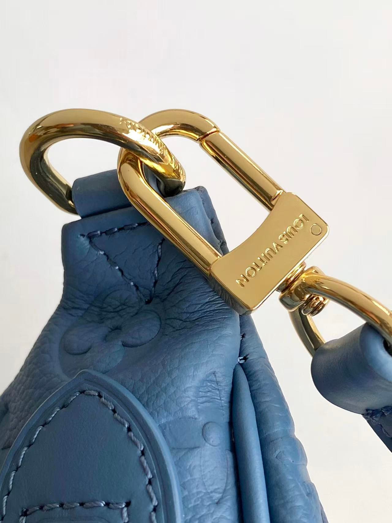 Louis Vuitton High Rise PM Denim Blue Cowhide M28356 High