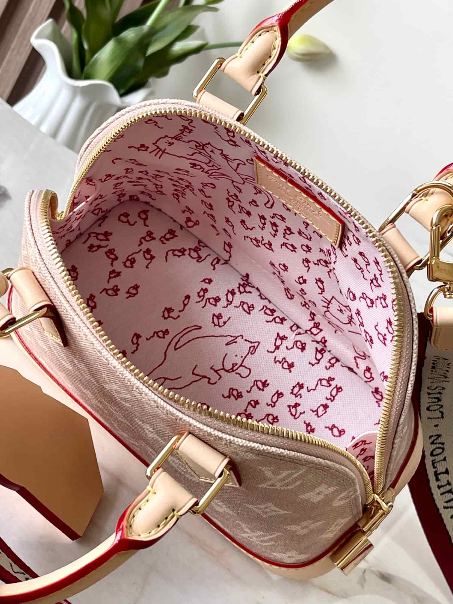 Louis Vuitton Alma BB Meowgram coated canvas M25728 High