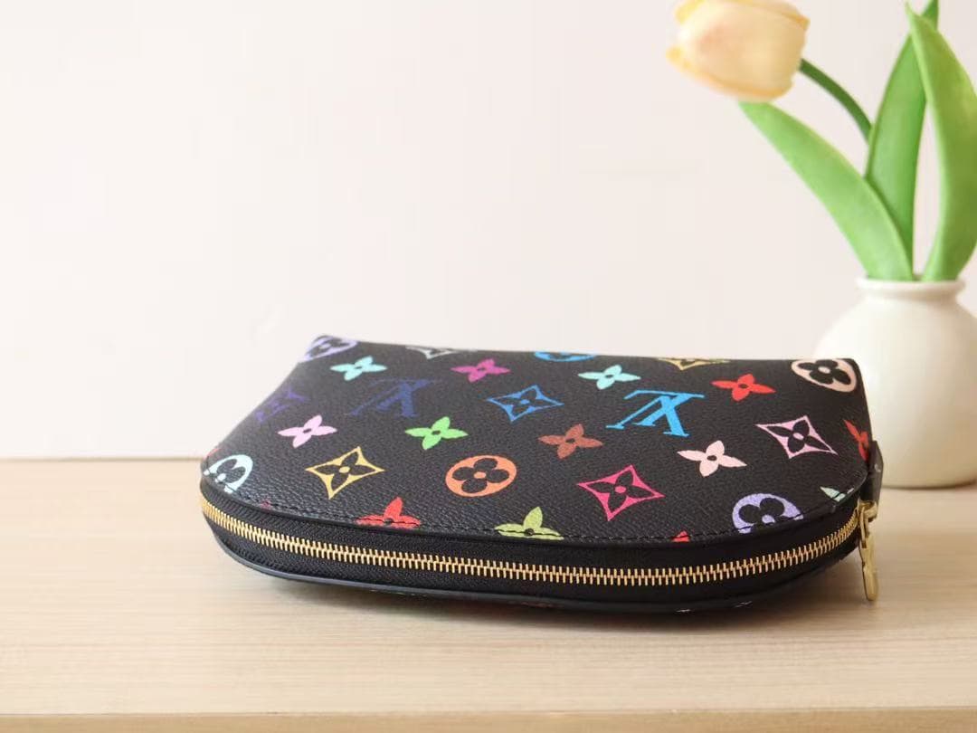 Louis Vuitton COSMETIC POUCH PM x Murakami M13744 Black High