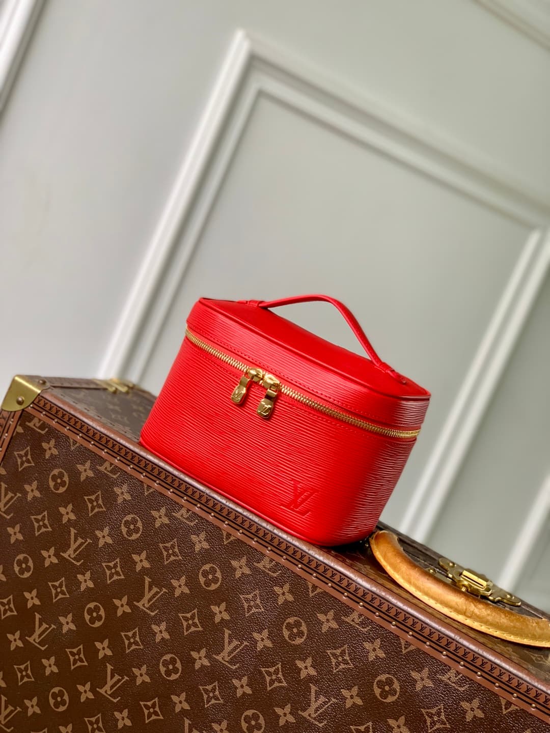 Louis Vuitton Nice Mini Epi grained leather Rouge M15191 Red High