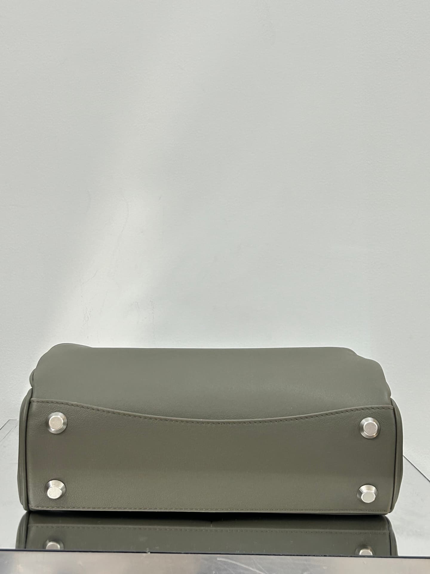 Balenciaga Rodeo Small Bag in Khaki Leather With Silver-Tone Metal TOP