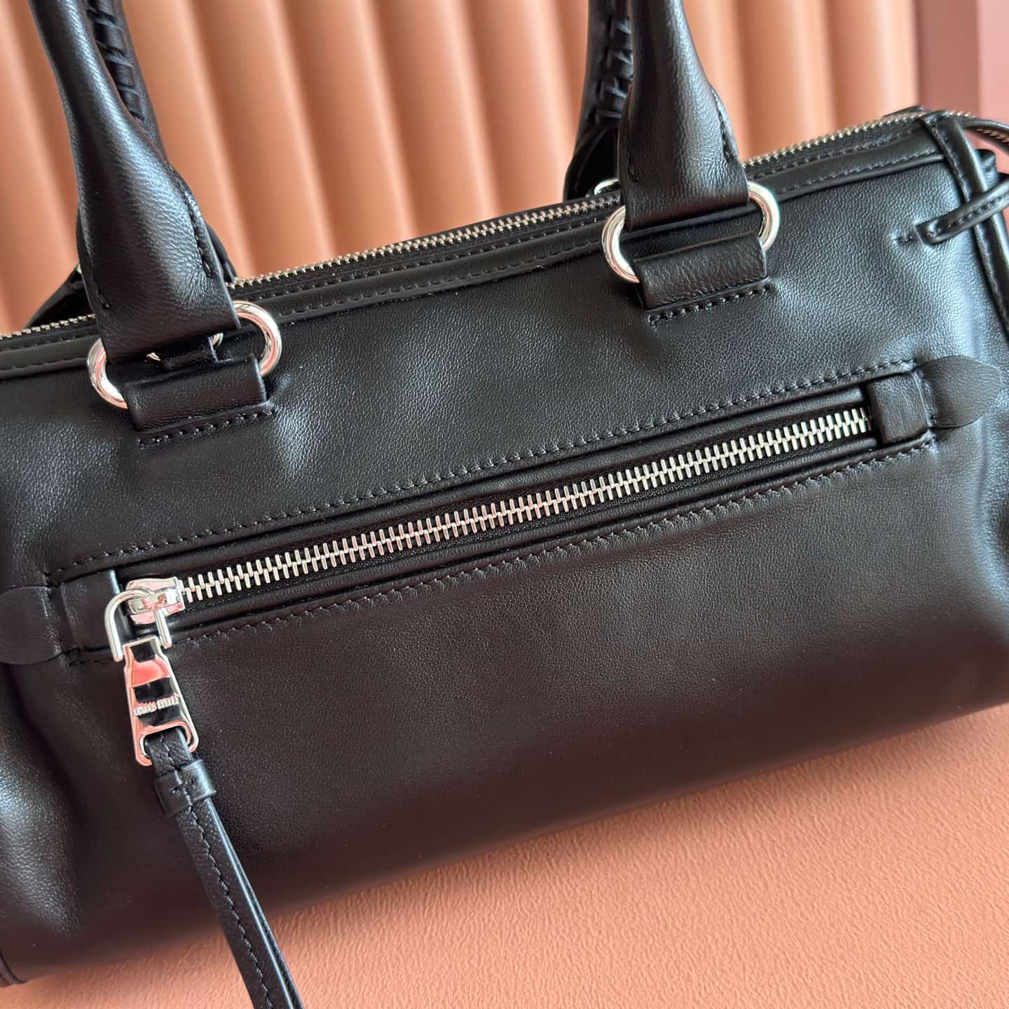 Miu Miu Arcadie bag Smooth Leather 5BA332 Black TOP
